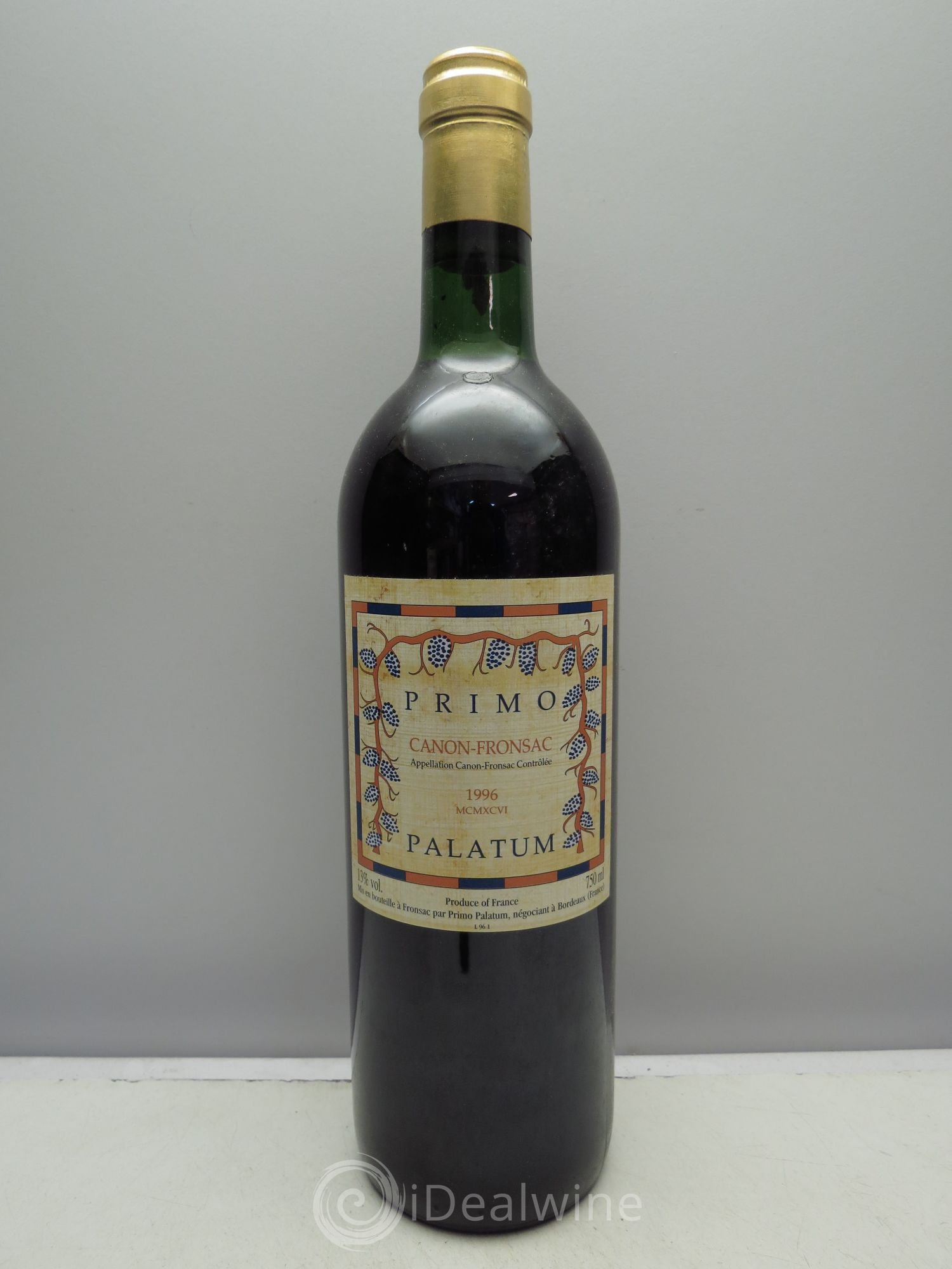 Canon-Fronsac Château Primo Palatum 1996 - Posten von 1 Flasche - 0