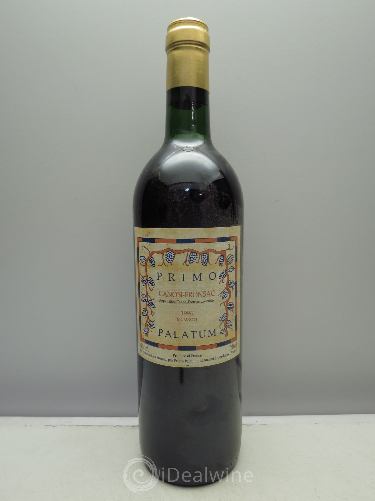 Canon-Fronsac Château Primo Palatum 1996 - Posten von 1 Flasche - 0
