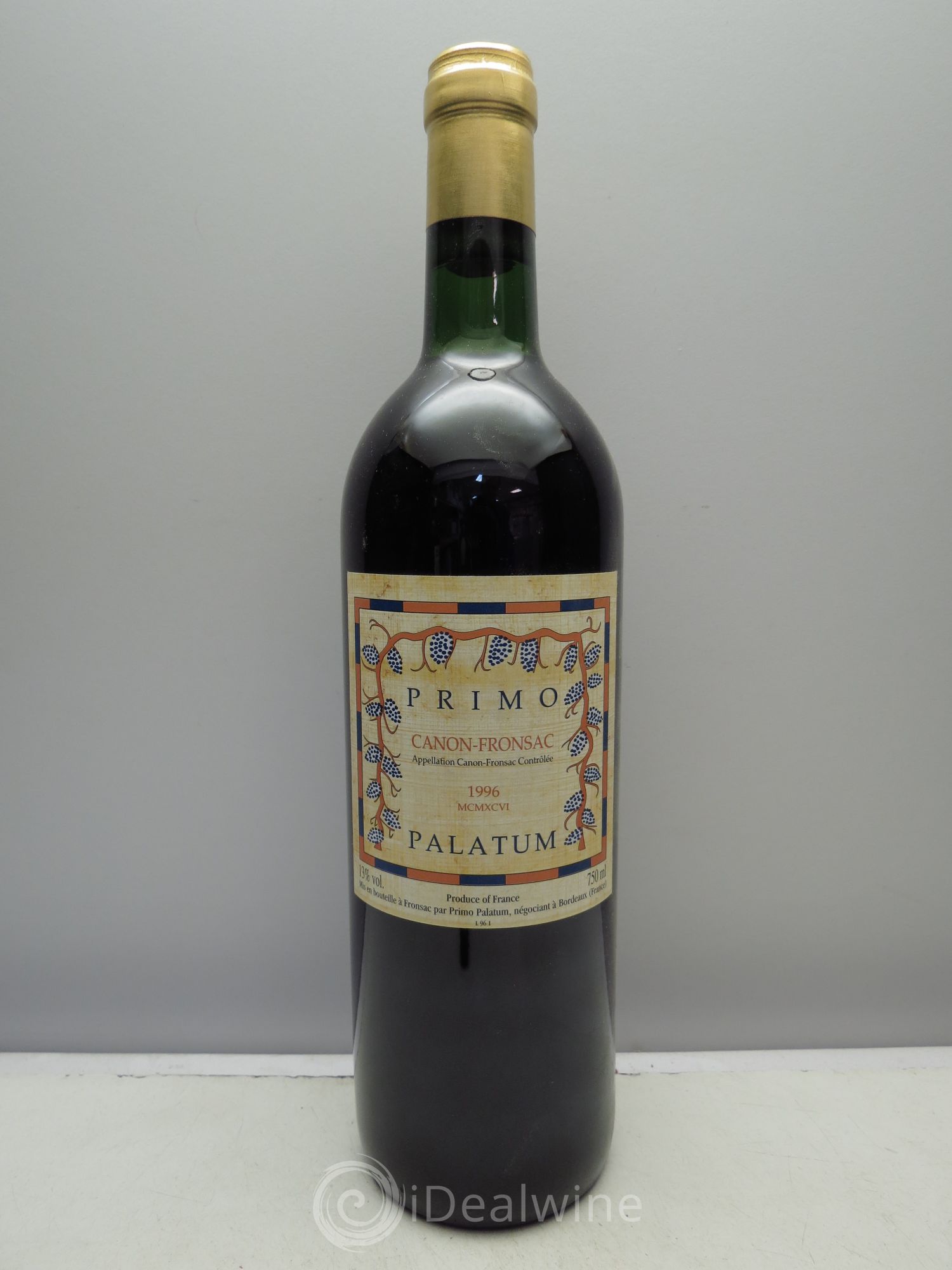 Canon-Fronsac Château Primo Palatum 1996 - Posten von 1 Flasche - 0