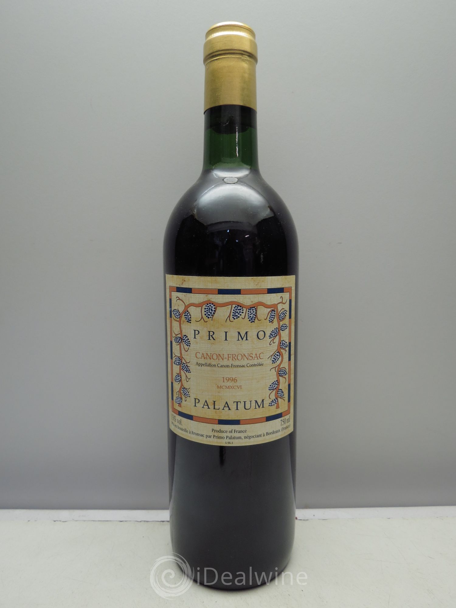 Canon-Fronsac Château Primo Palatum 1996 - Posten von 1 Flasche - 0