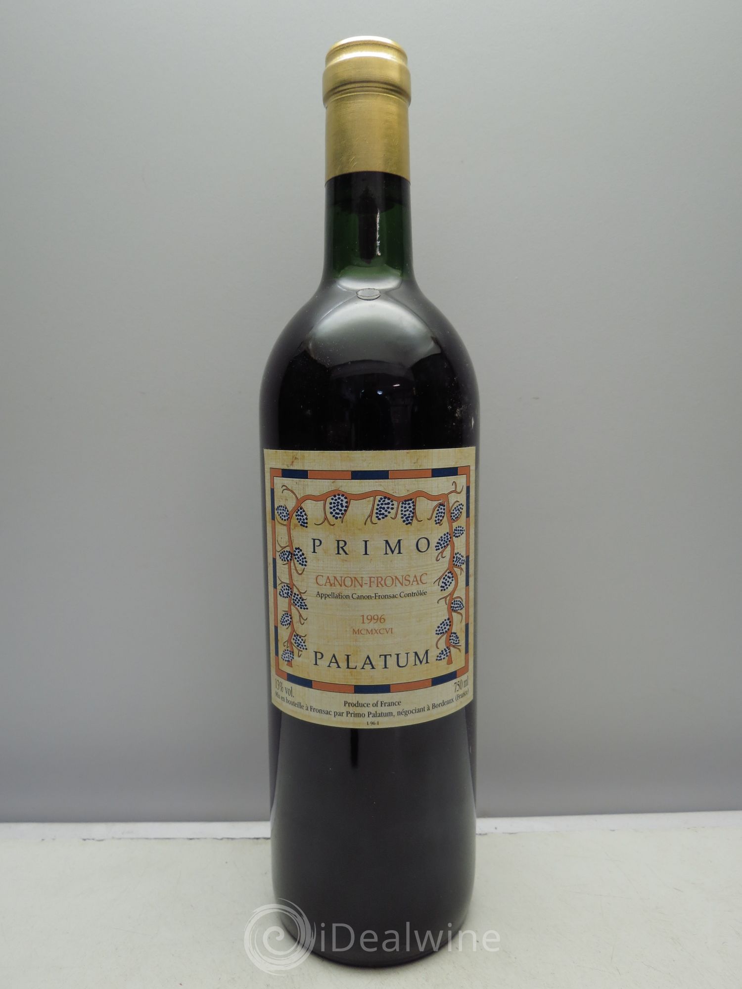 Canon-Fronsac Château Primo Palatum 1996 - Posten von 1 Flasche - 0