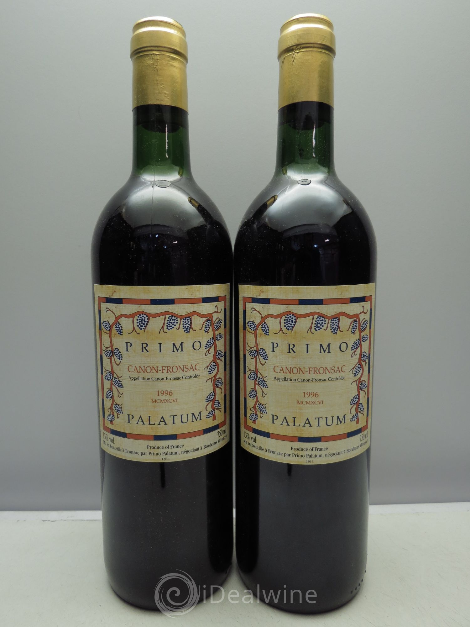 Canon-Fronsac Château Primo Palatum 1996 - Posten von 2 Flaschen - 0