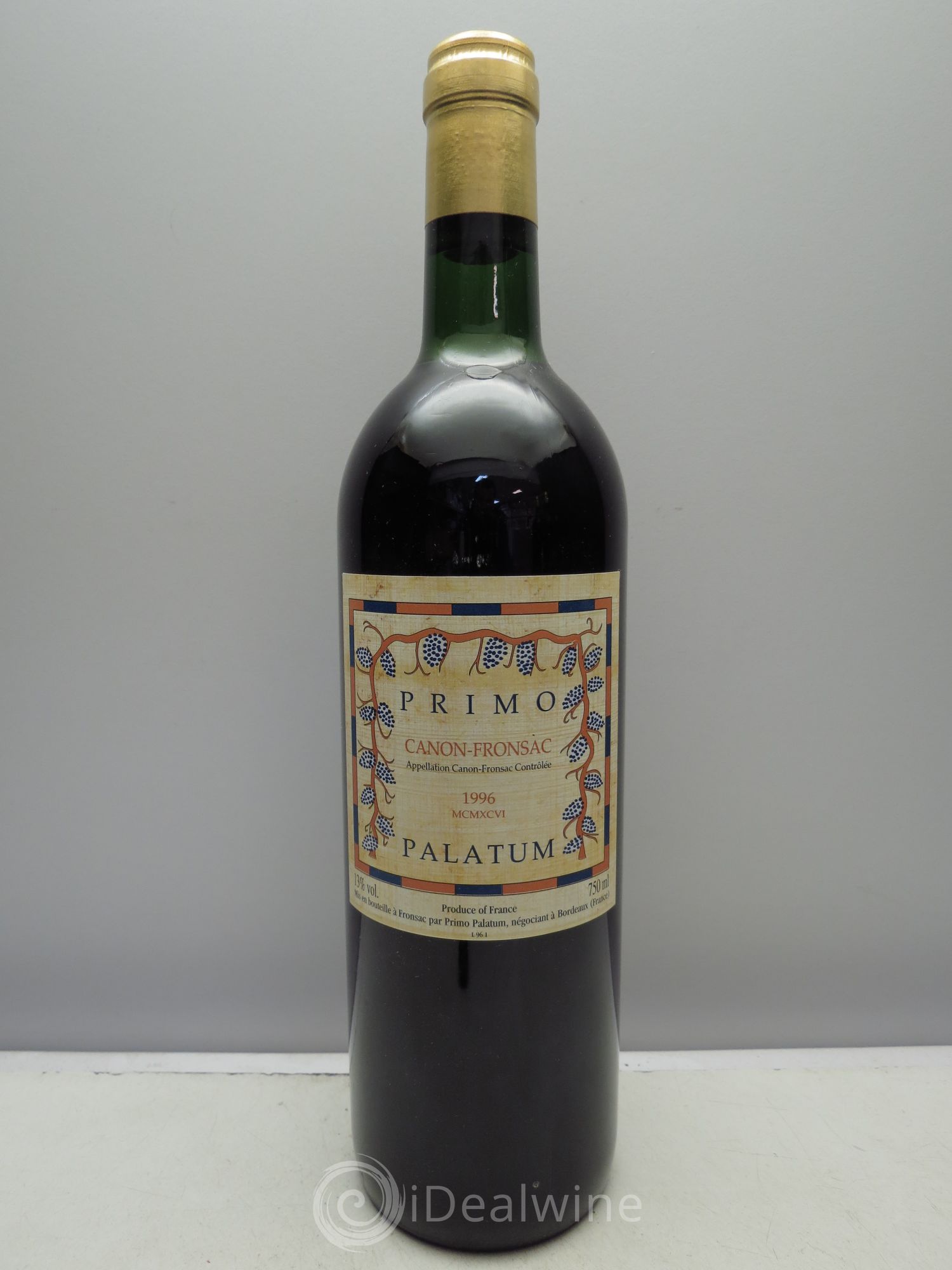 Canon-Fronsac Château Primo Palatum 1996 - Posten von 1 Flasche - 0