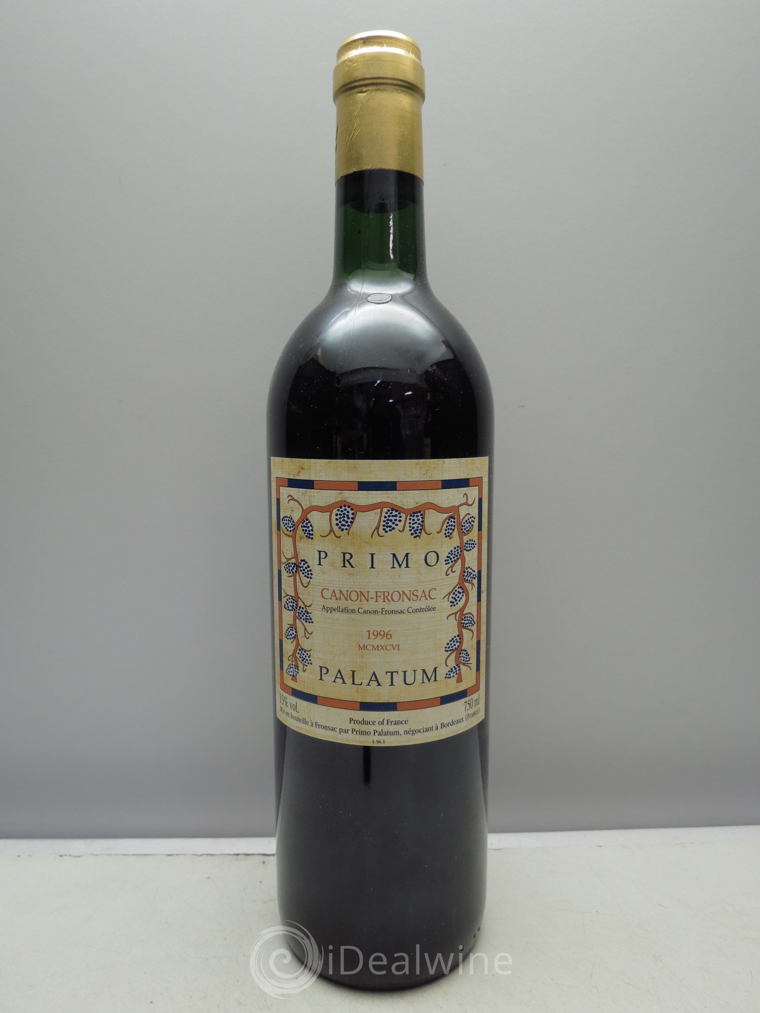 Canon-Fronsac Château Primo Palatum 1996 - Posten von 1 Flasche - 0