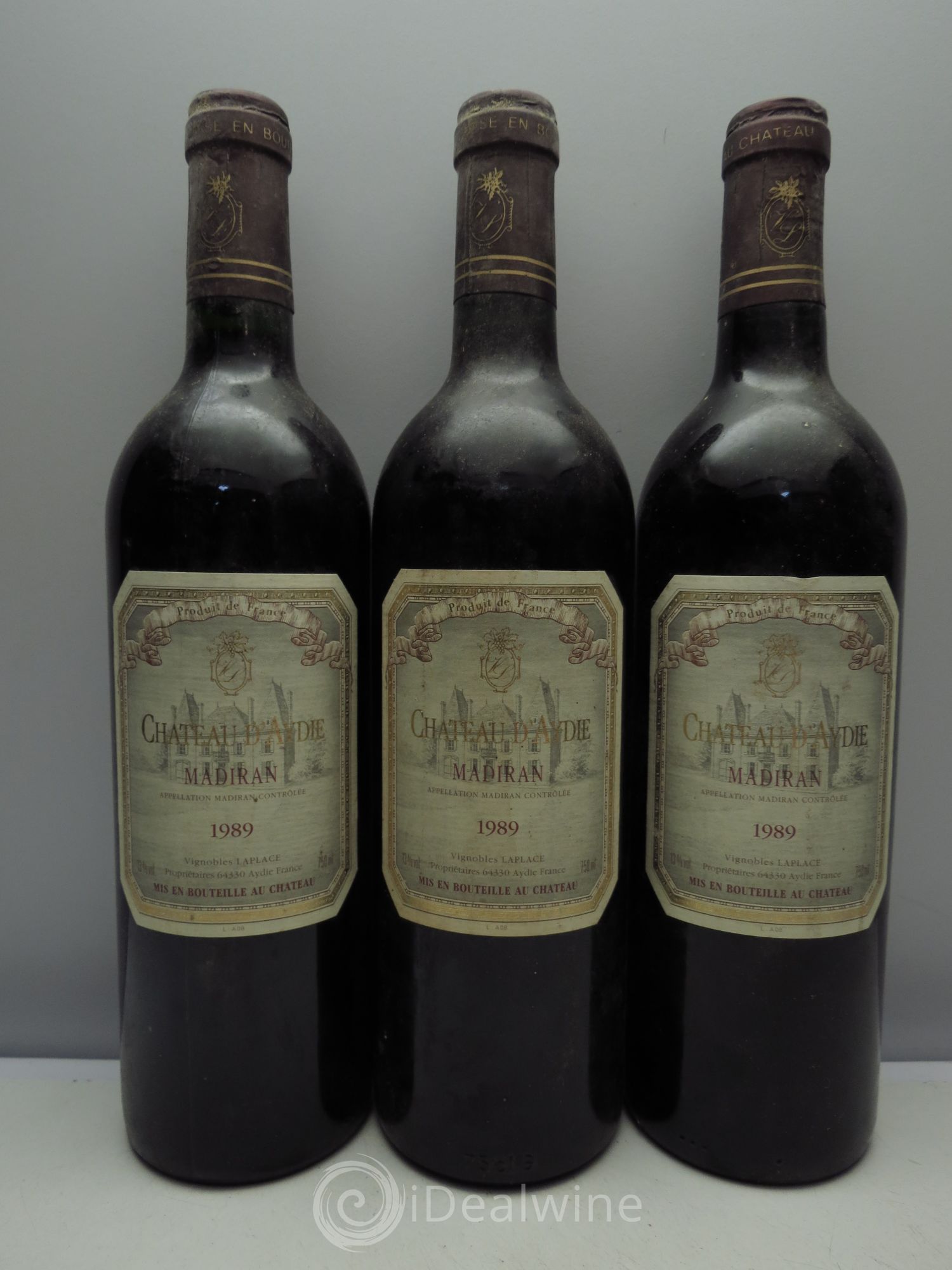 Madiran 1989 - Lot de 3 bouteilles - 0