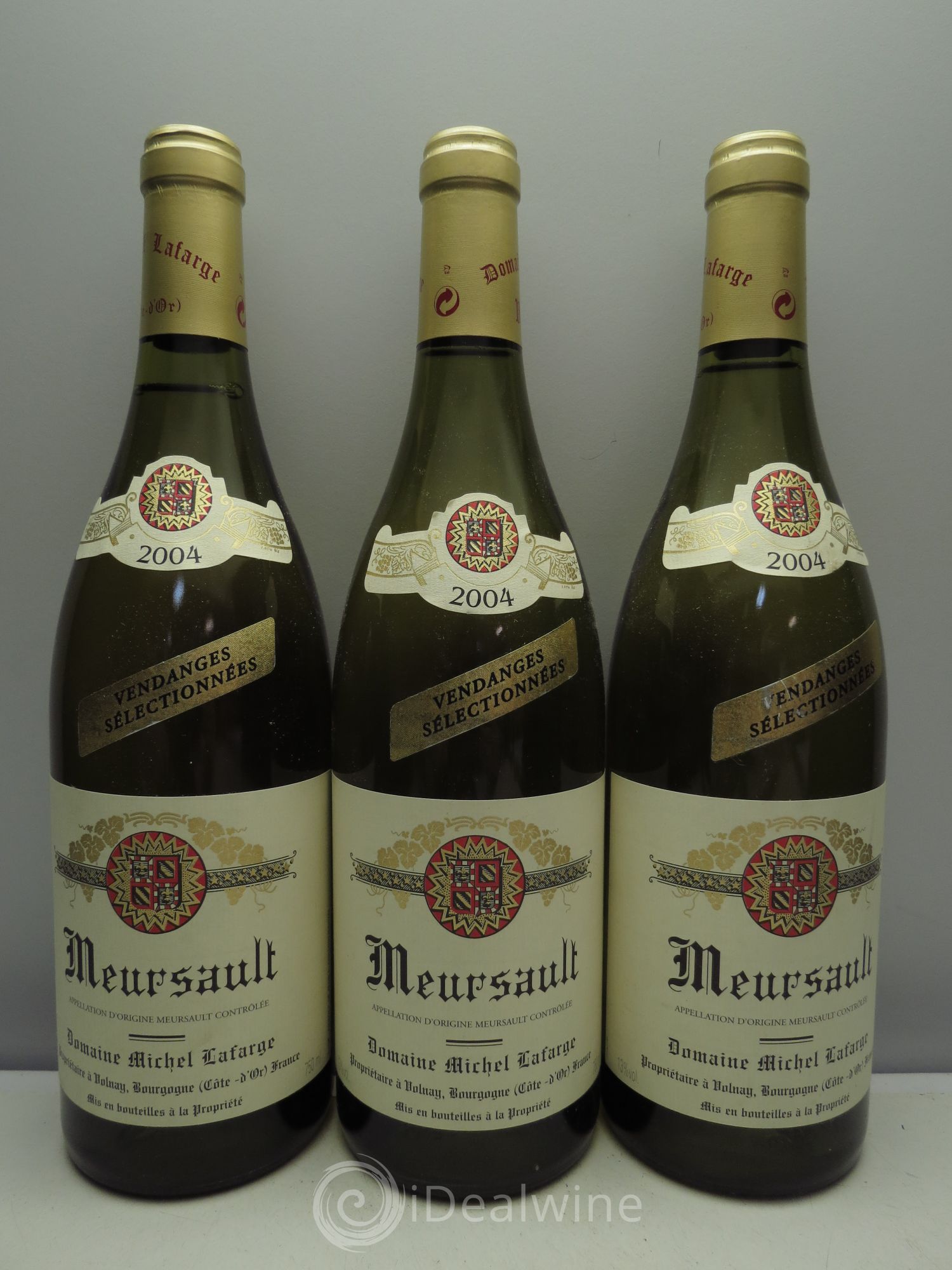 Meursault Vendanges Sélectionnées 2004 - Posten von 3 Flaschen - 0