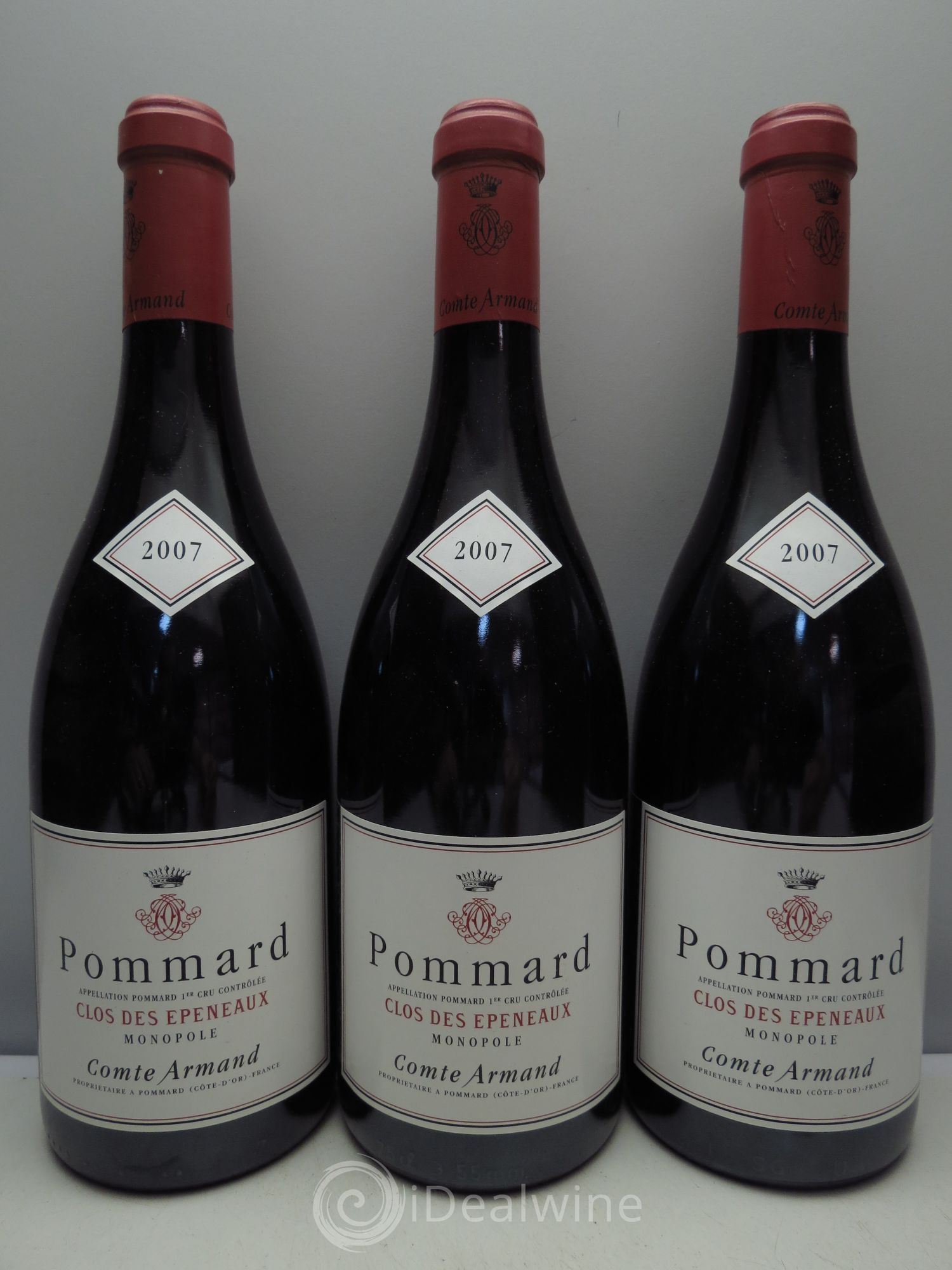 Pommard 1er Cru Clos des Epeneaux Comte Armand 2007 - Lot de 3 bouteilles - 0