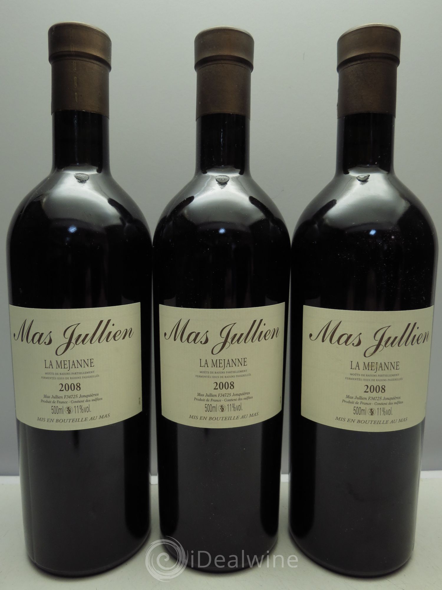 Coteaux du Languedoc Méjanne Olivier Jullien (50cl) 2008 - Posten von 3 Flaschen - 0