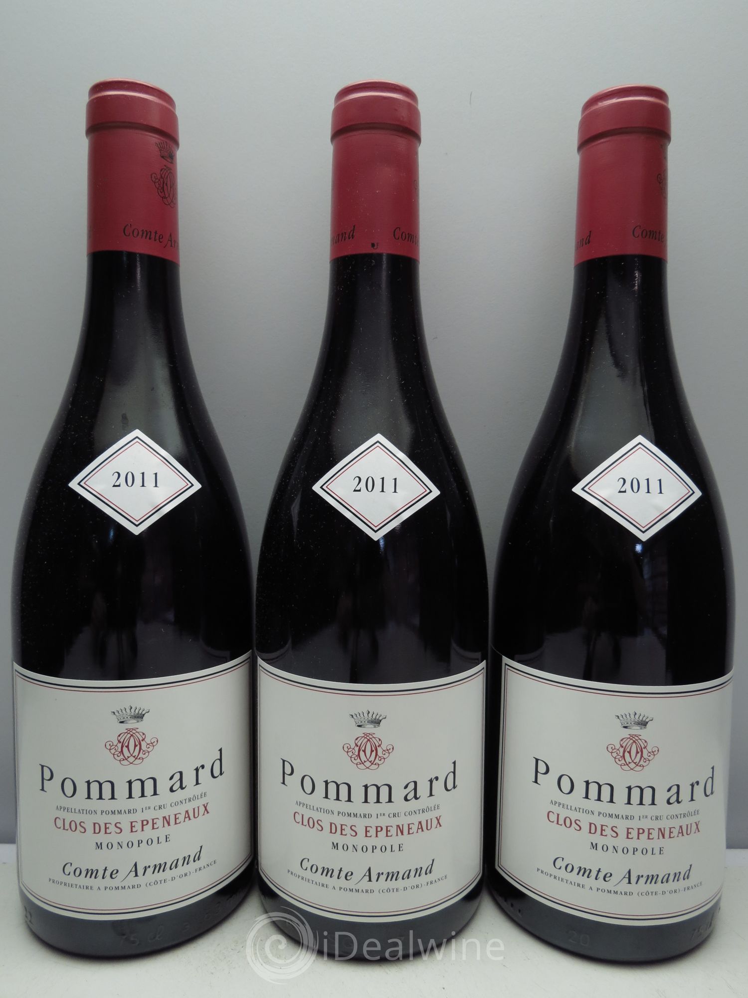 Pommard 1er Cru Clos des Epeneaux Comte Armand 2011 - Lot de 3 bouteilles - 0