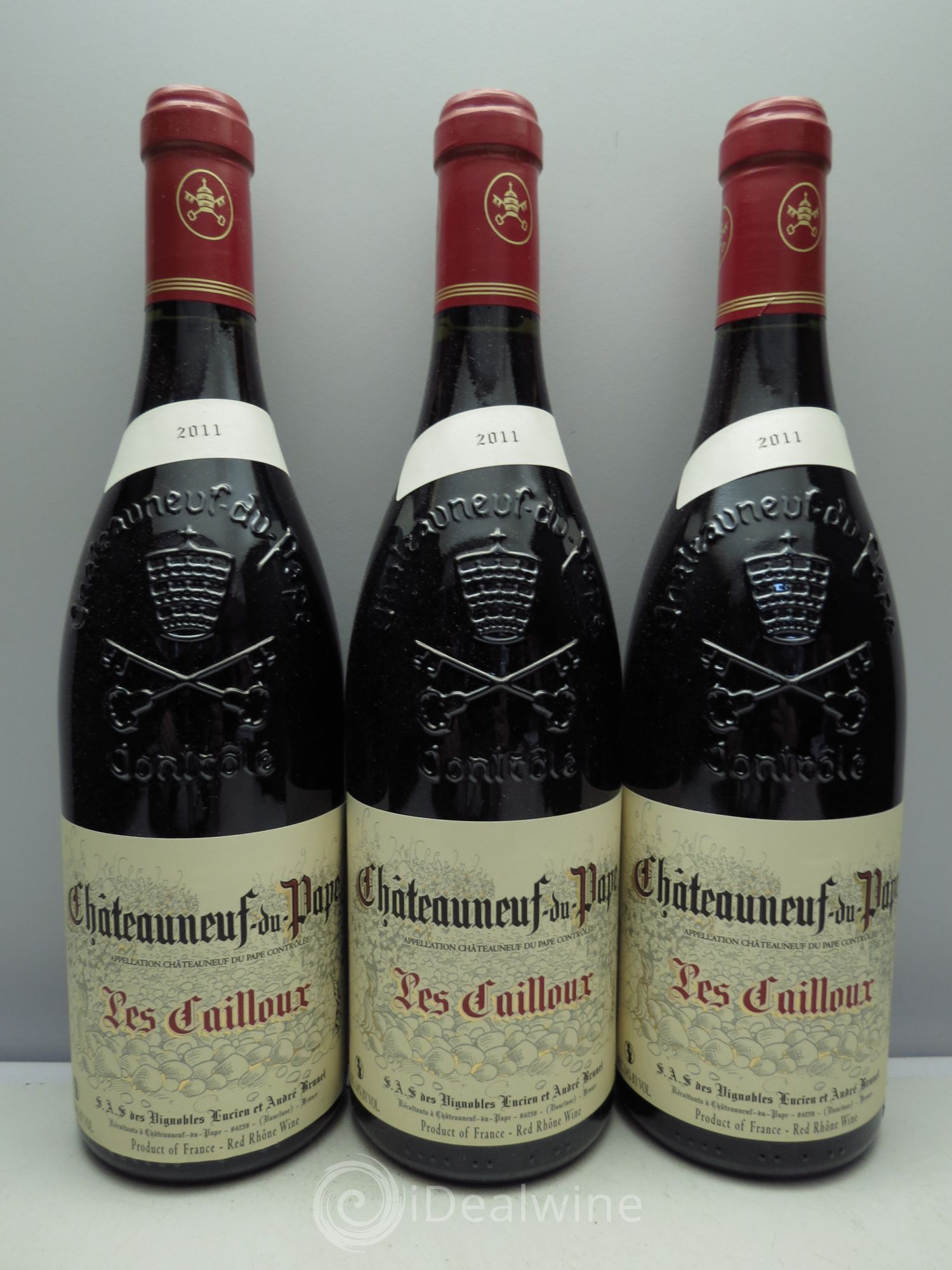 Châteauneuf-du-Pape Les Cailloux André Brunel 2011 - Lot de 3 bouteilles - 0