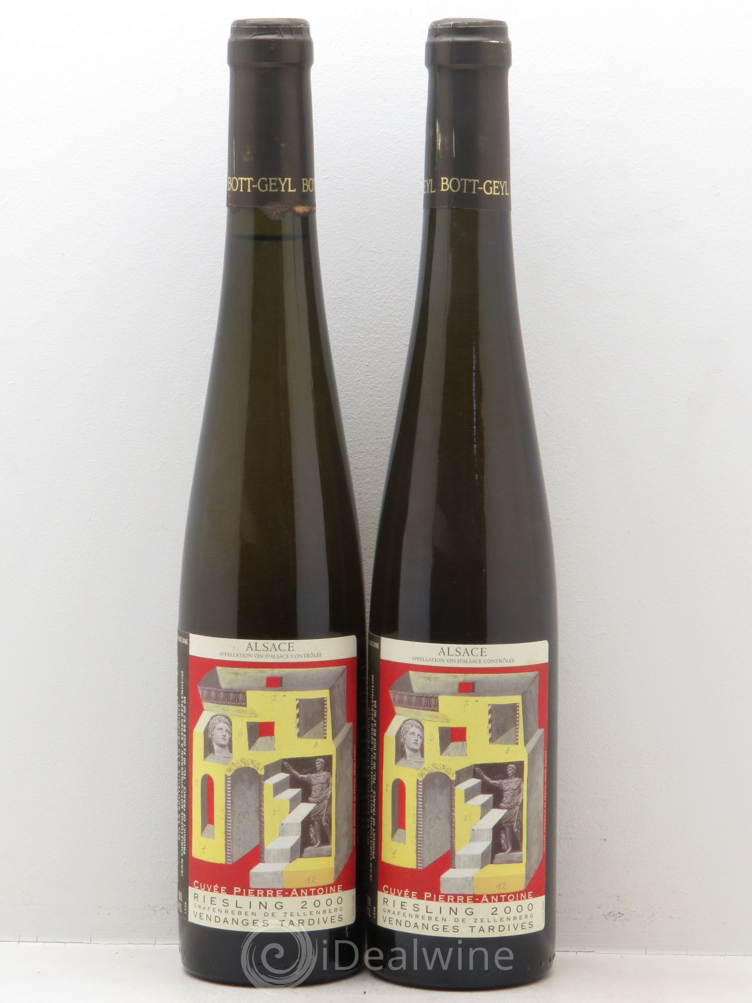Riesling Vendanges Tardives Bott Geyl Grafenberg Pierre Antoine 2000 - Posten von 2 Demi-Flaschen - 0