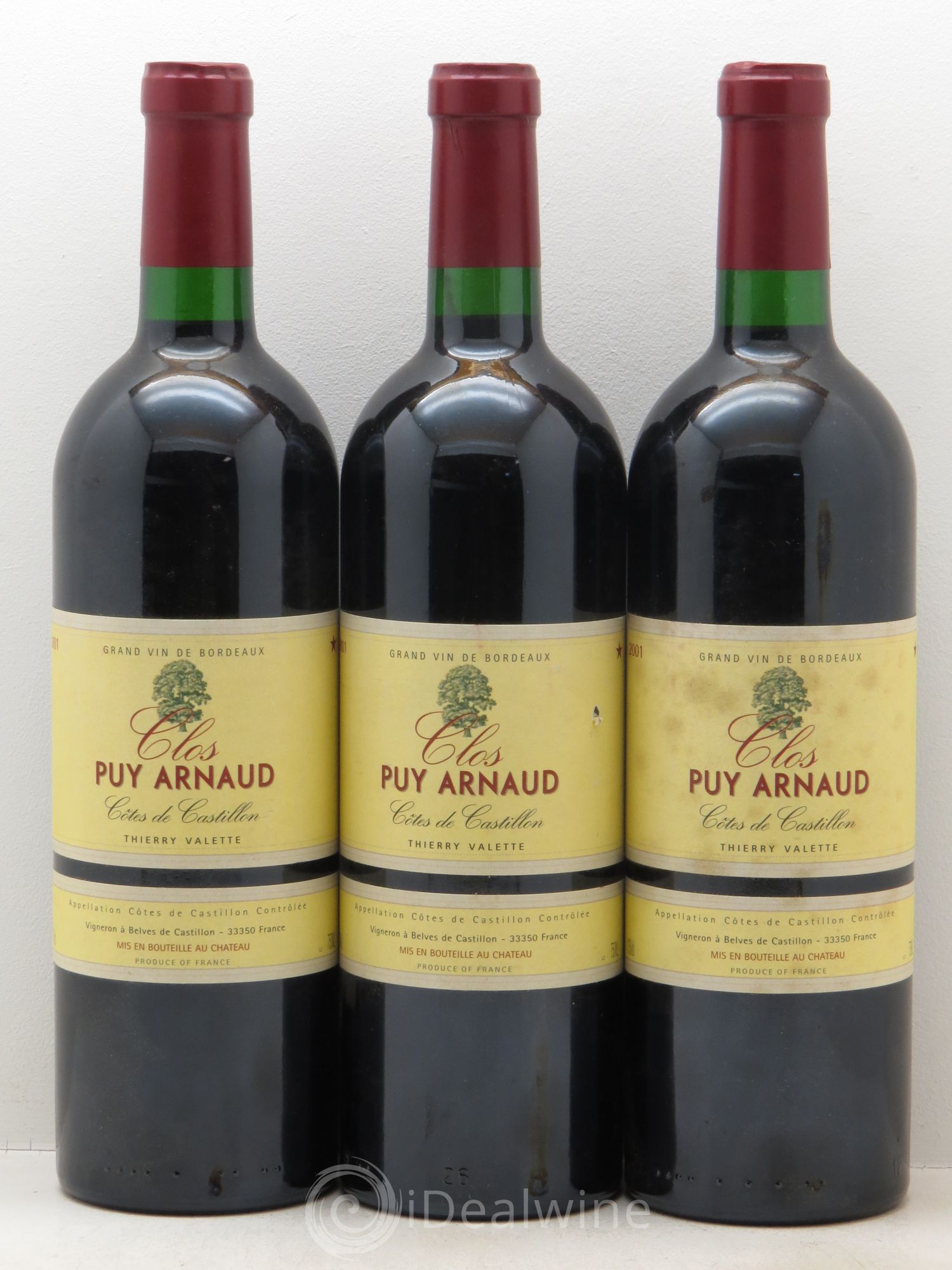 Clos Puy Arnaud 2001 - Lot de 3 bouteilles - 0