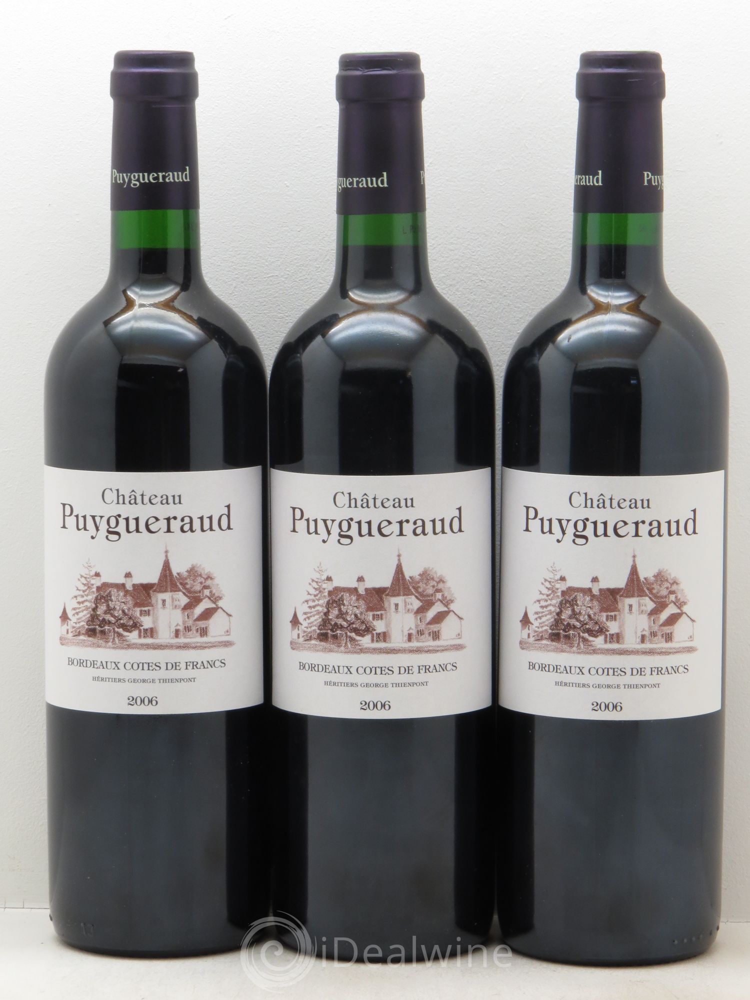 Château Puygueraud 2006 - Lot de 3 bouteilles - 0