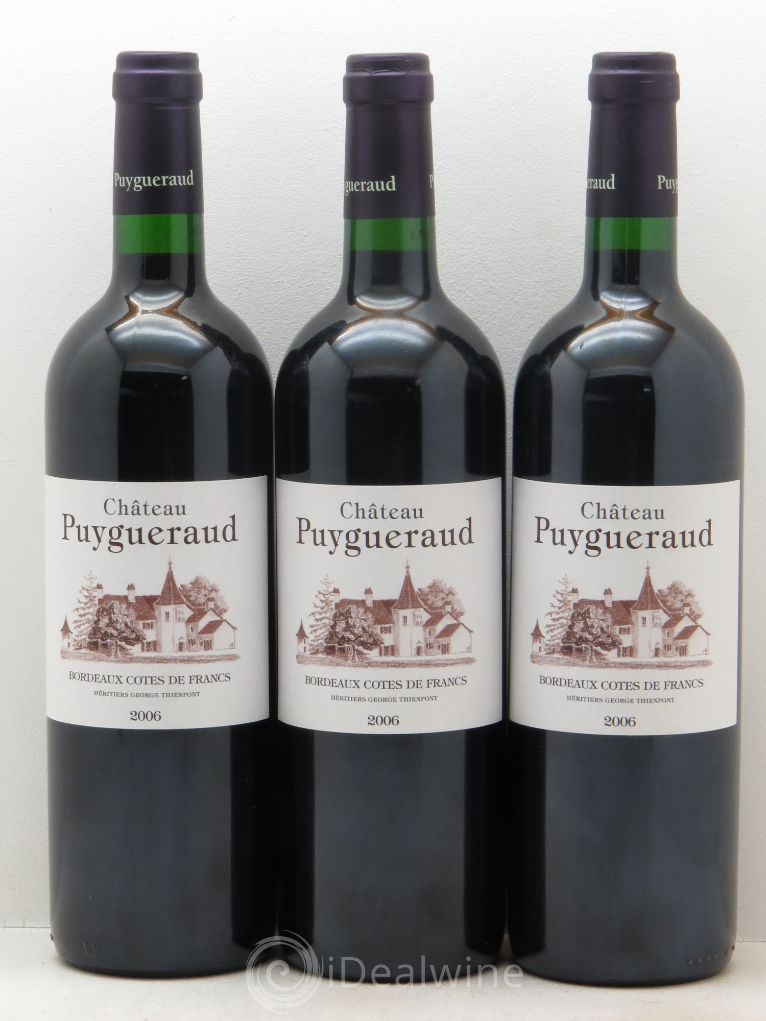 Château Puygueraud 2006 - Lot de 3 bouteilles - 0