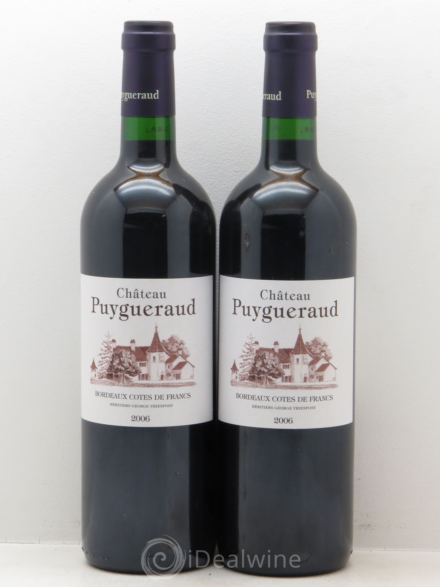 Château Puygueraud 2006 - Lot de 2 bouteilles - 0