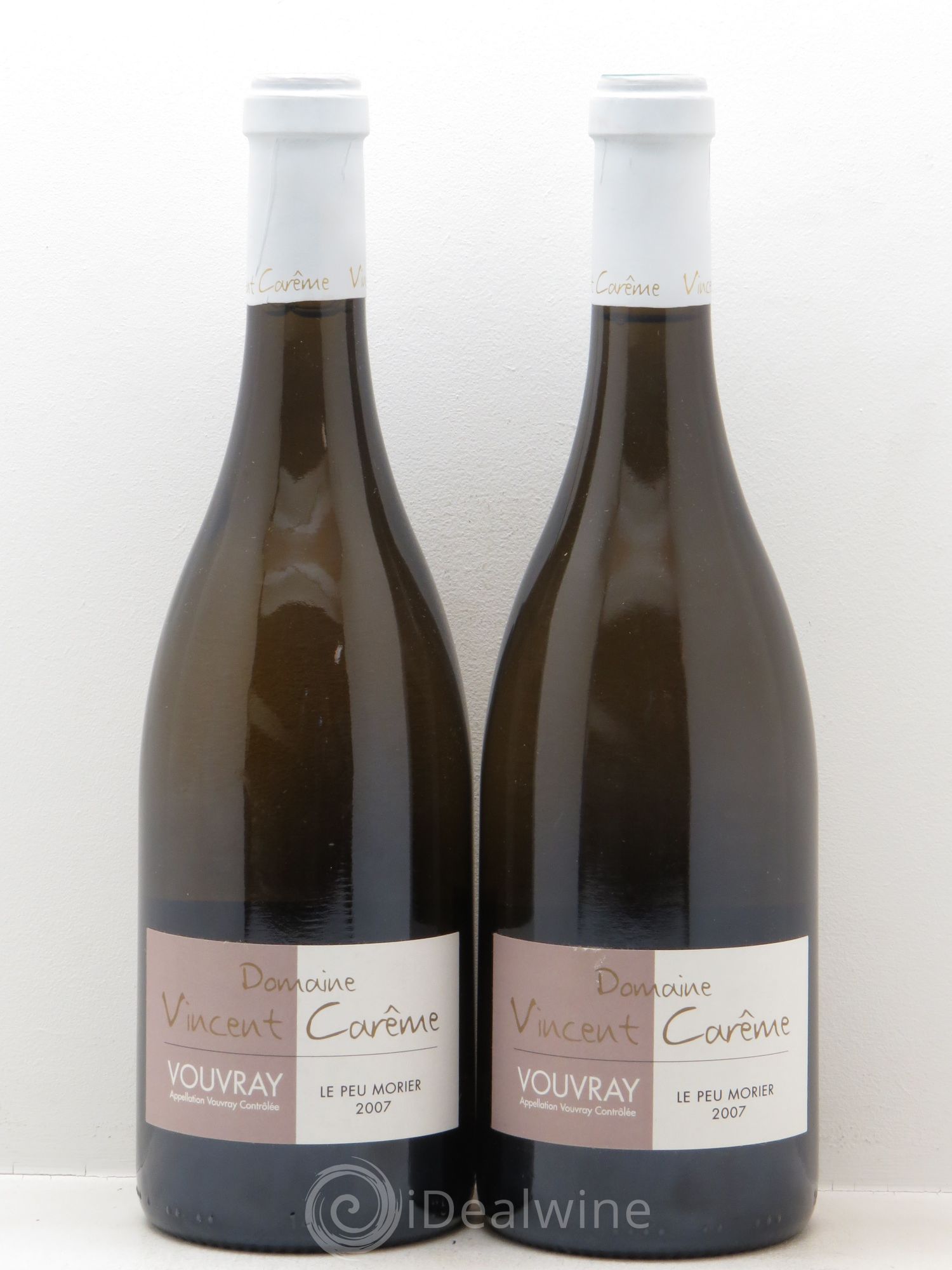 Vouvray Le Peu Morier - Vincent Carême 2007 - Posten von 2 Flaschen - 0