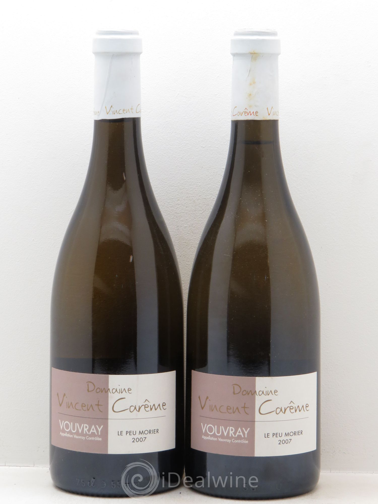 Vouvray Le Peu Morier - Vincent Carême 2007 - Posten von 2 Flaschen - 0
