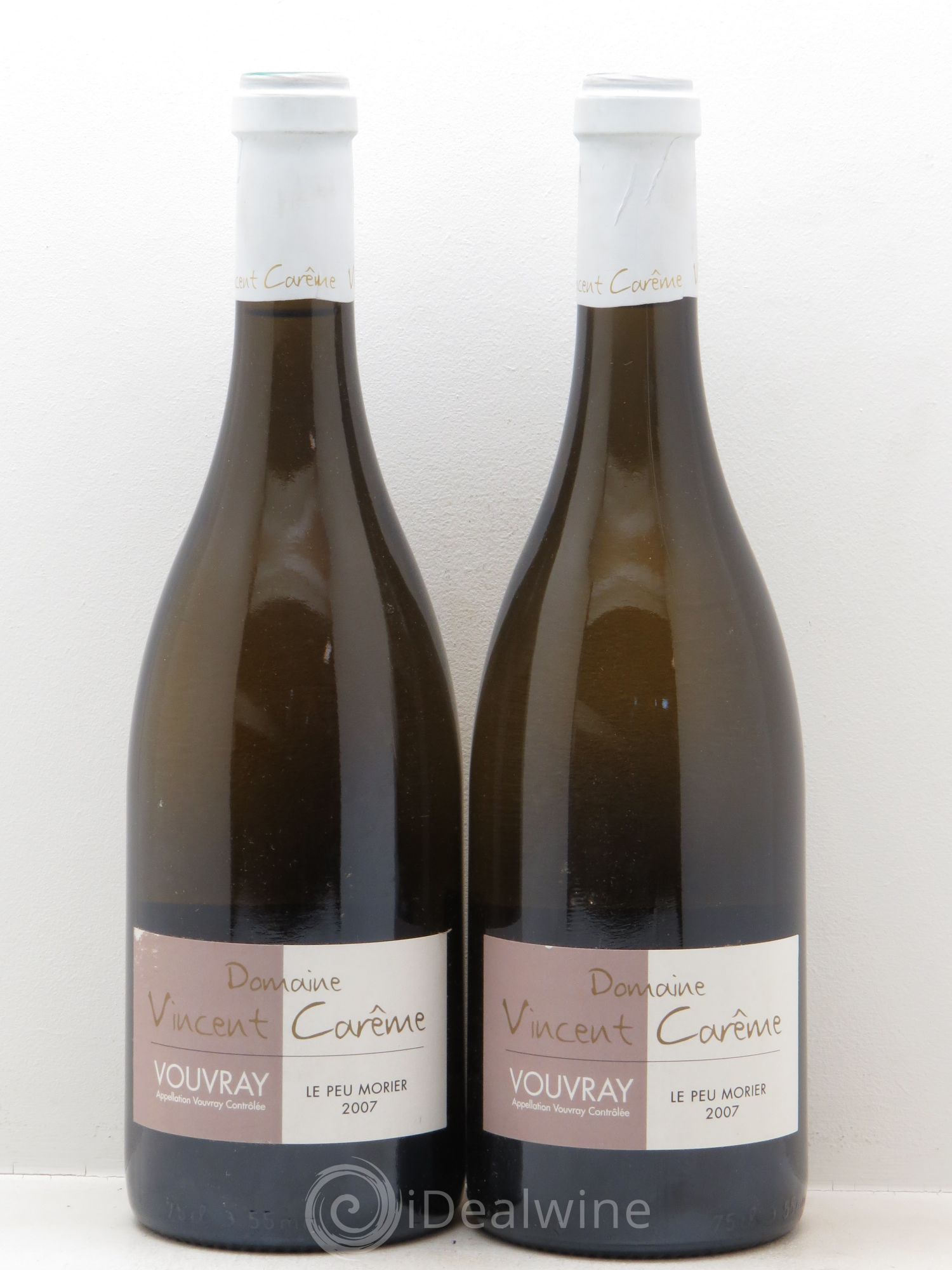 Vouvray Le Peu Morier - Vincent Carême 2007 - Posten von 2 Flaschen - 0