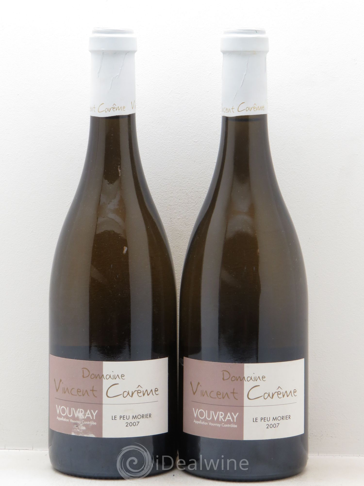 Vouvray Le Peu Morier - Vincent Carême 2007 - Posten von 2 Flaschen - 0
