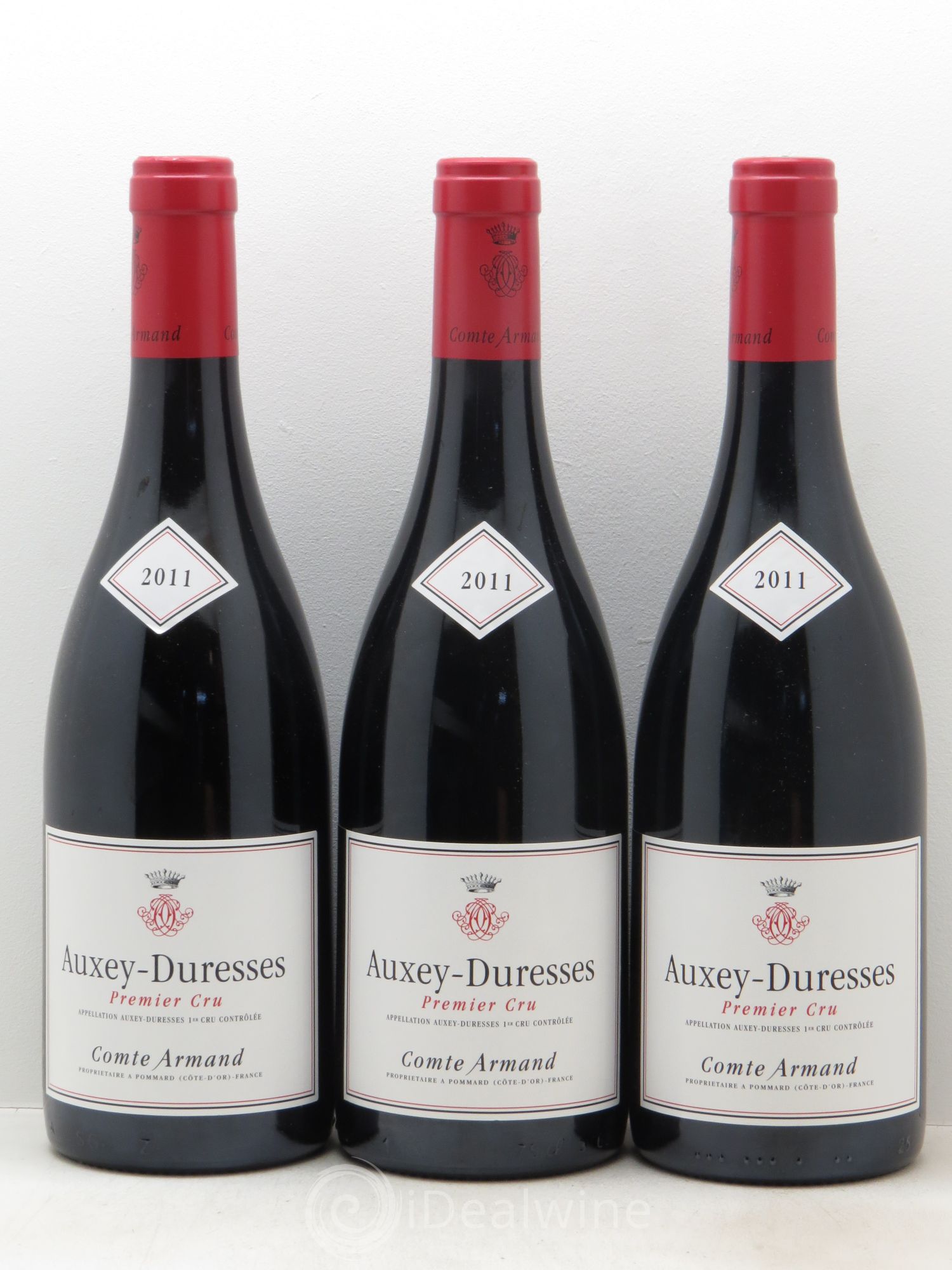 Auxey-Duresses 1er Cru Comte Armand 2011 - Lot de 3 bouteilles - 0