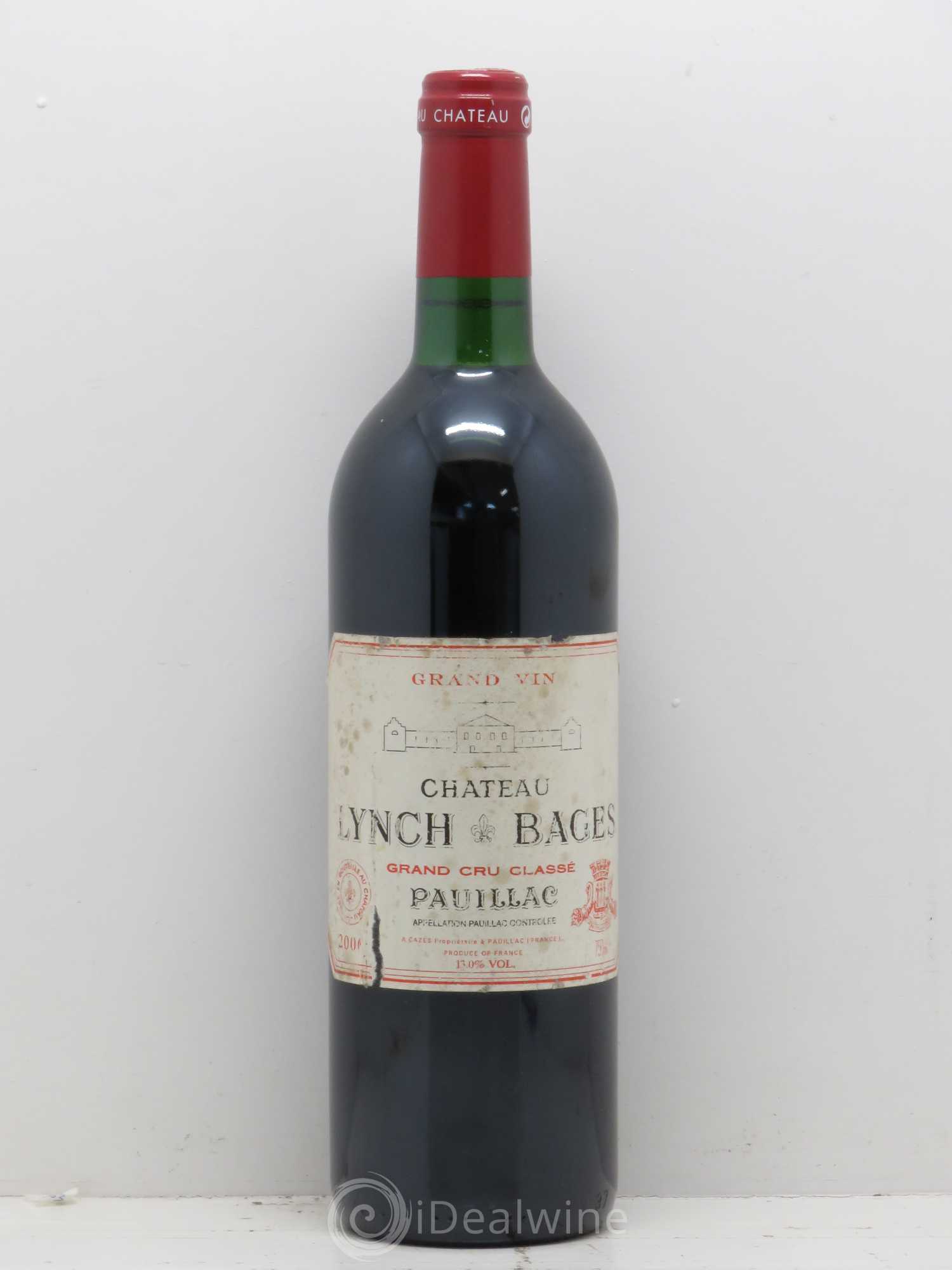 Château Lynch Bages 5ème Grand Cru Classé 2000 - Lot de 1 bouteille - 0