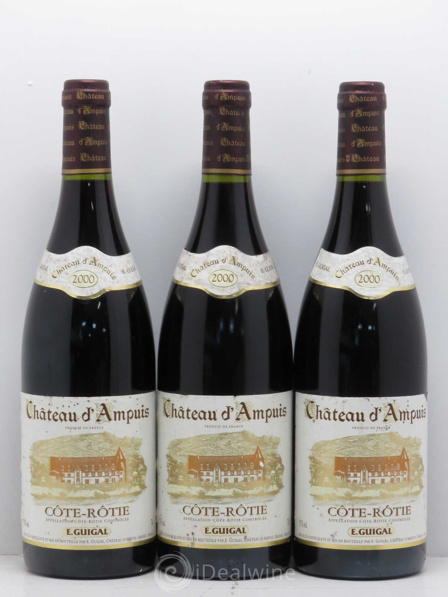 Côte-Rôtie Château d'Ampuis Guigal 2000 - Lot de 3 bouteilles - 0