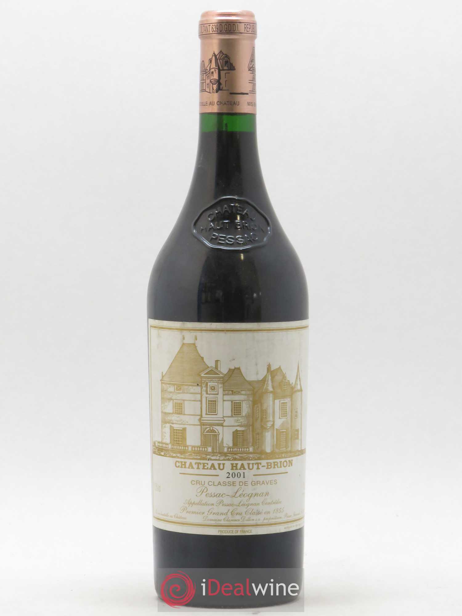 Château Haut Brion 1er Grand Cru Classé 2001 - Lot de 1 bouteille - 0