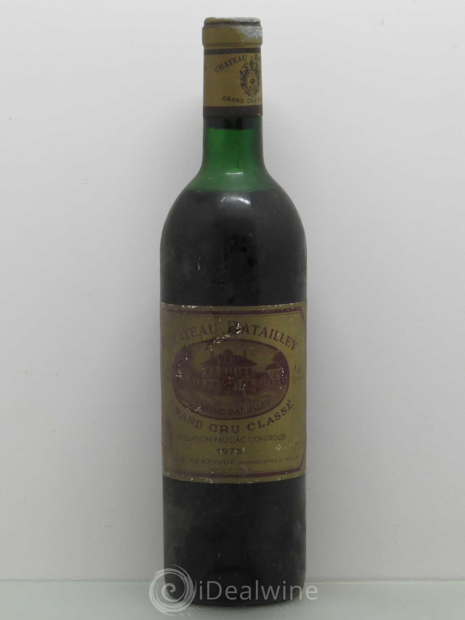 Château Batailley 5ème Grand Cru Classé (sans prix de réserve) 1973 - Lot de 1 bouteille - 0