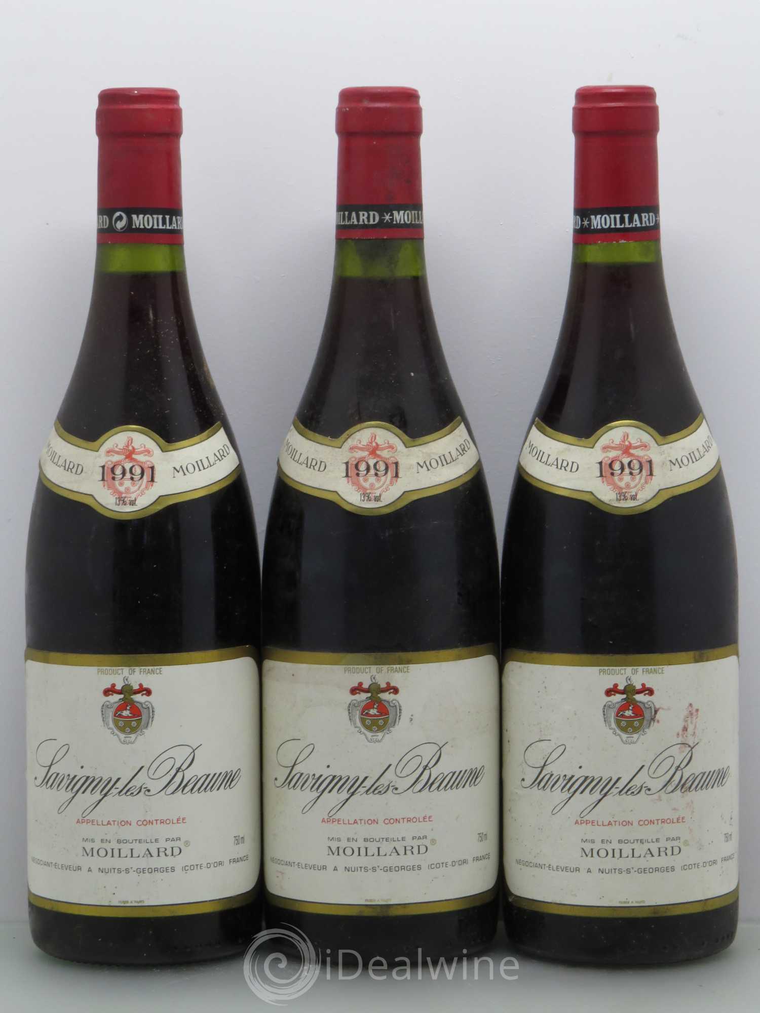 Savigny-lès-Beaune Moillard (sans prix de réserve) 1991 - Posten von 3 Flaschen - 0