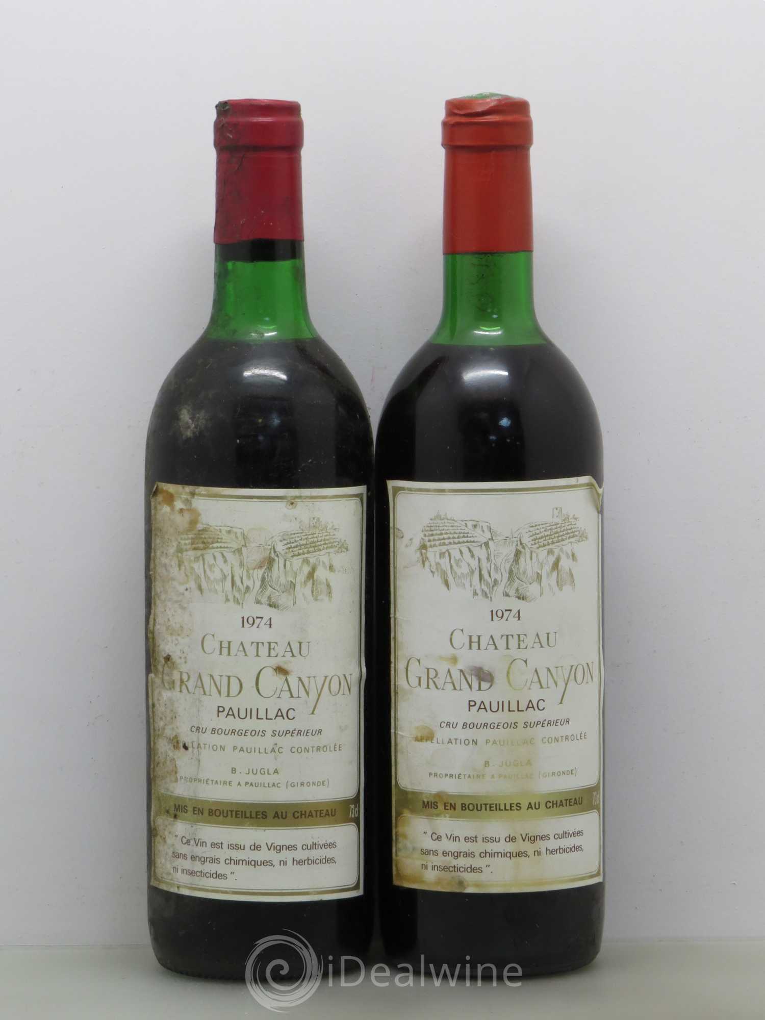 Pauillac Grand Canyon (sans prix de réserve) 1974 - Posten von 2 Flaschen - 0
