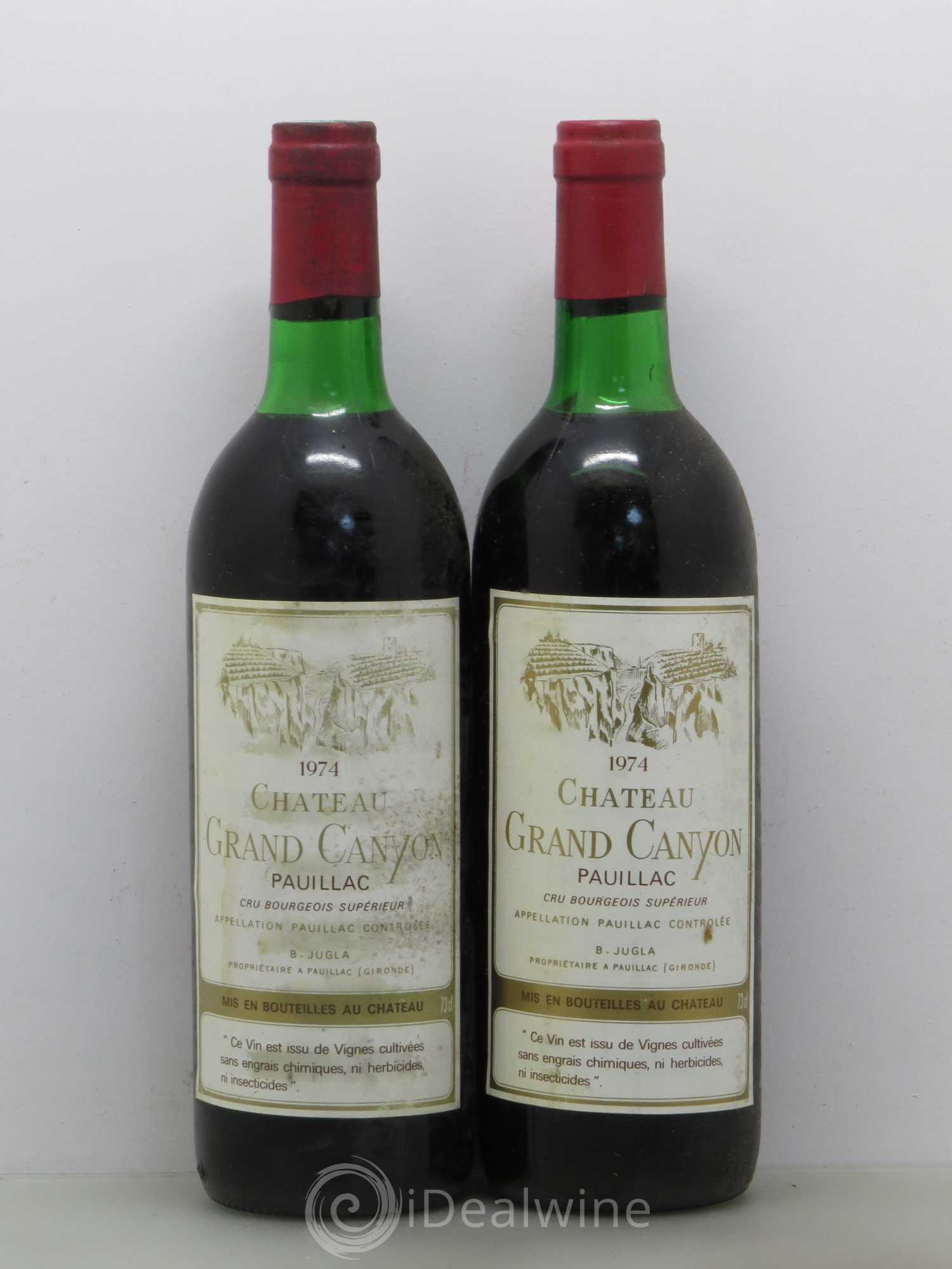 Pauillac Grand Canyon (sans prix de réserve) 1974 - Posten von 2 Flaschen - 0