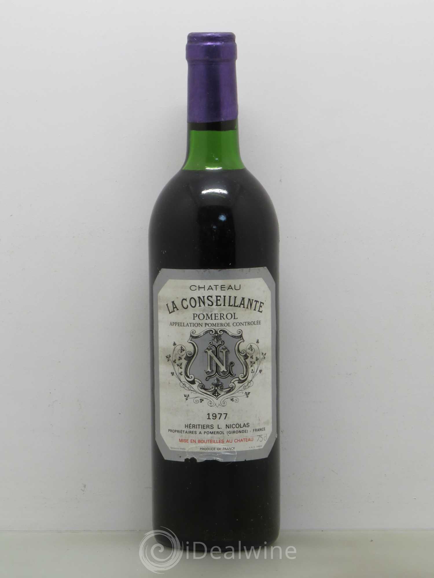 Château la Conseillante 1977 - Lot de 1 bouteille - 0