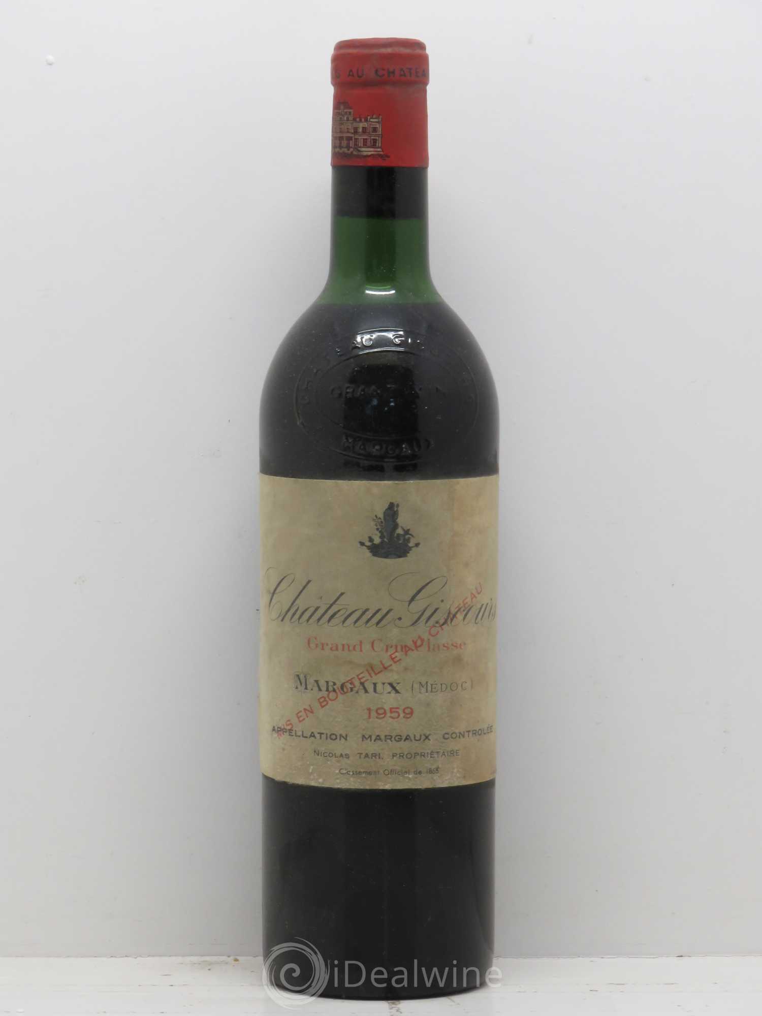 Château Giscours 3ème Grand Cru Classé 1959 - Lot de 1 bouteille - 0