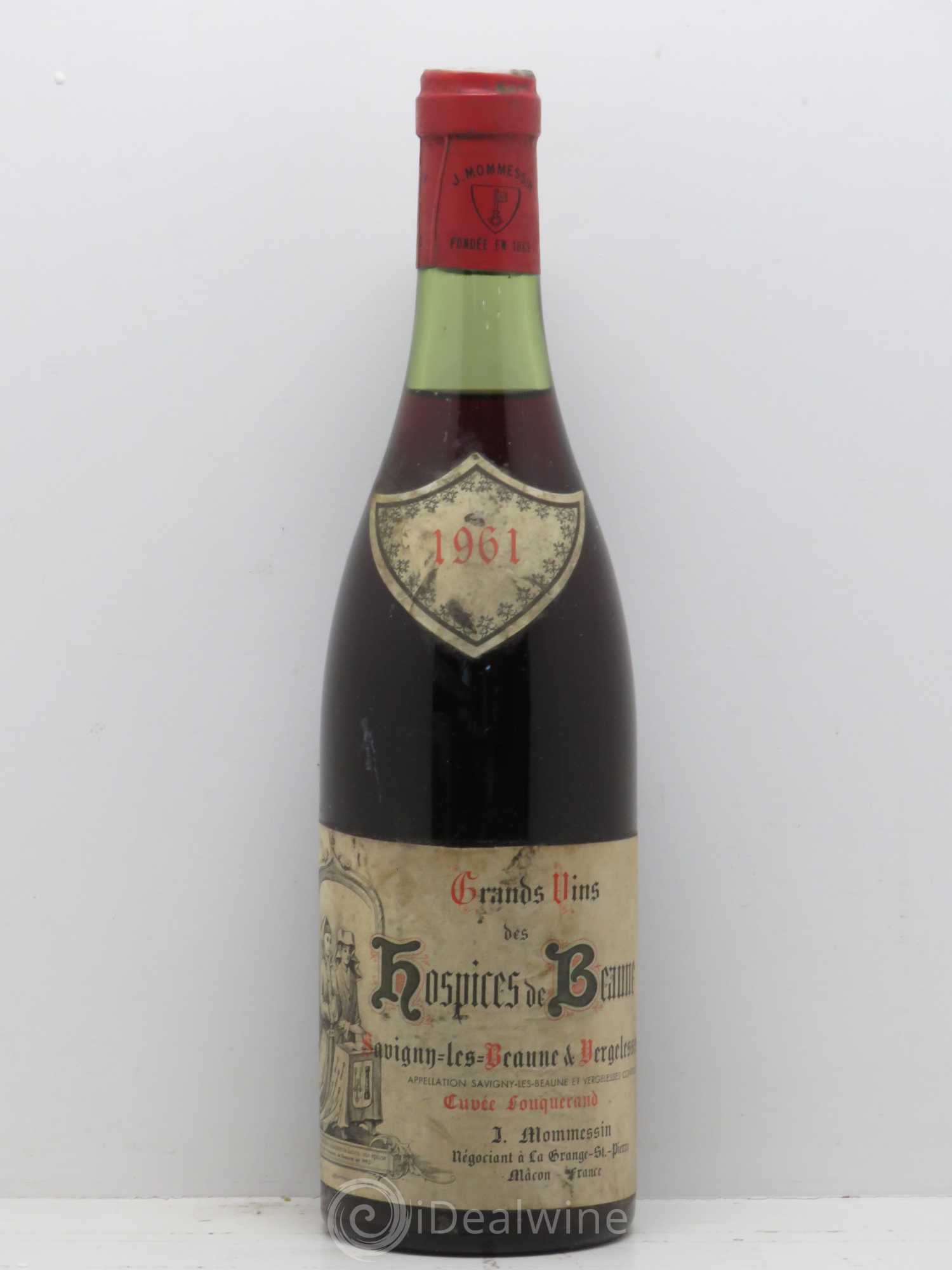 Savigny-lès-Beaune 1er Cru Cuvée Fouquerand Hospices de Beaune Mommesin 1961 - Posten von 1 Flasche - 0