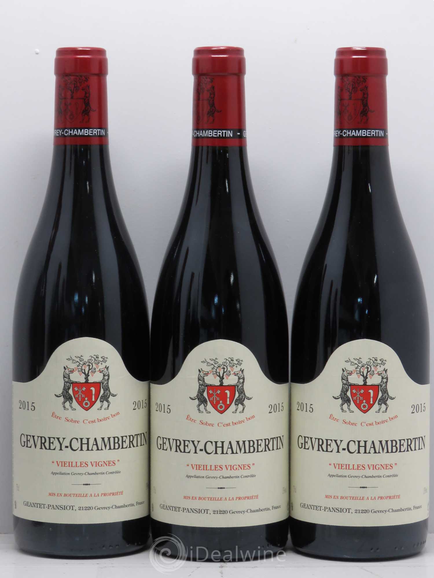 Gevrey-Chambertin Vieilles vignes Geantet-Pansiot 2015 - Lot de 6 bouteilles - 1