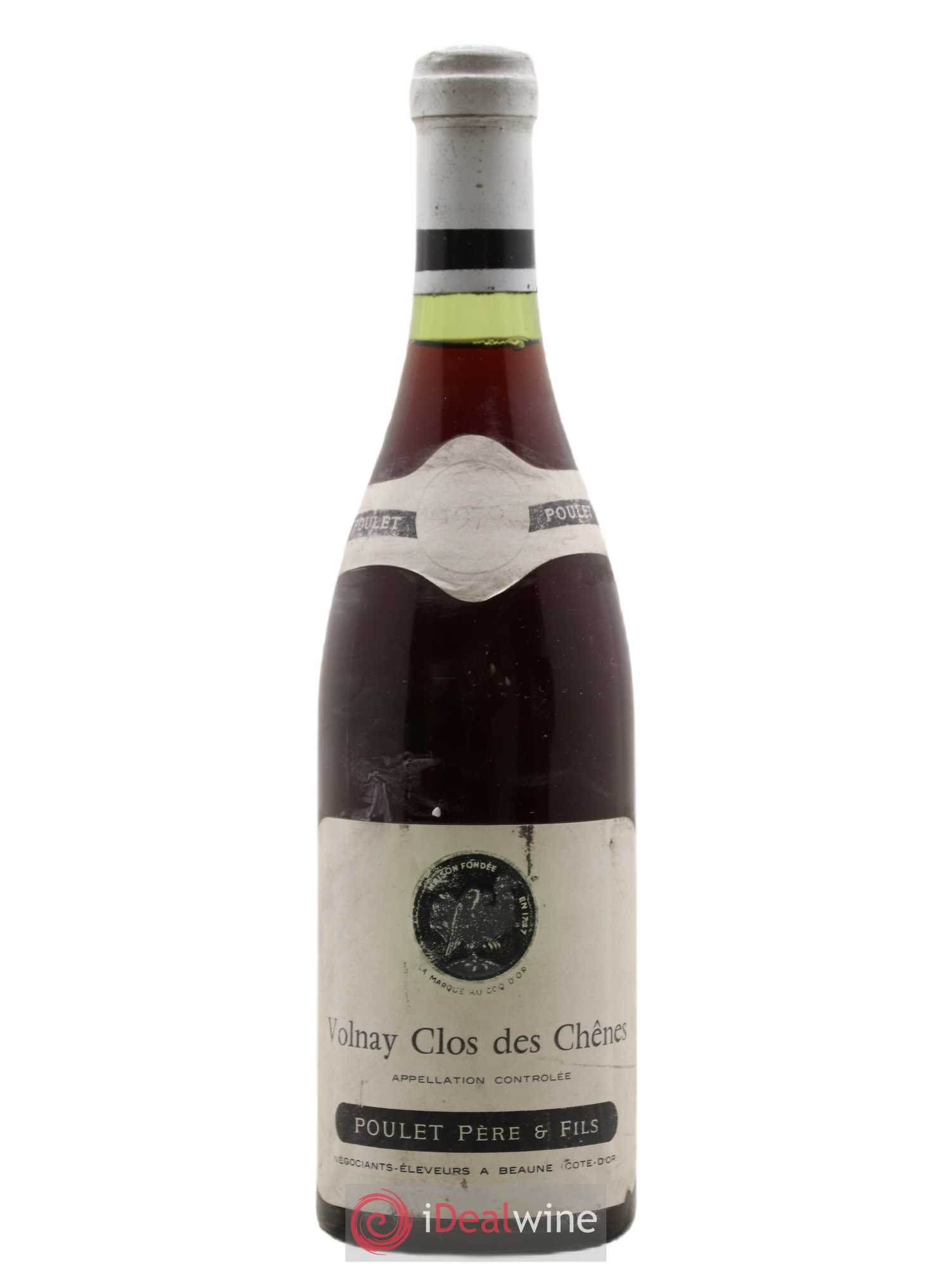 Volnay 1er Cru Clos Des Chênes Poulet Père Et Fils 1970 - Posten von 1 Flasche - 0