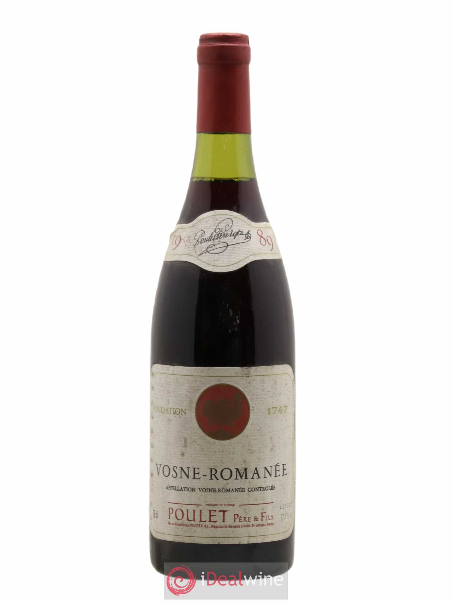 Vosne-Romanée Poulet Père Et Fils 1989 - Posten von 1 Flasche - 0