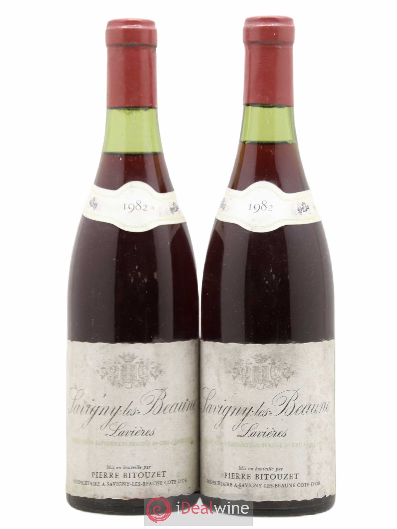 Savigny-lès-Beaune 1er Cru Lavières Pierre Bitouzet 1982 - Posten von 2 Flaschen - 0