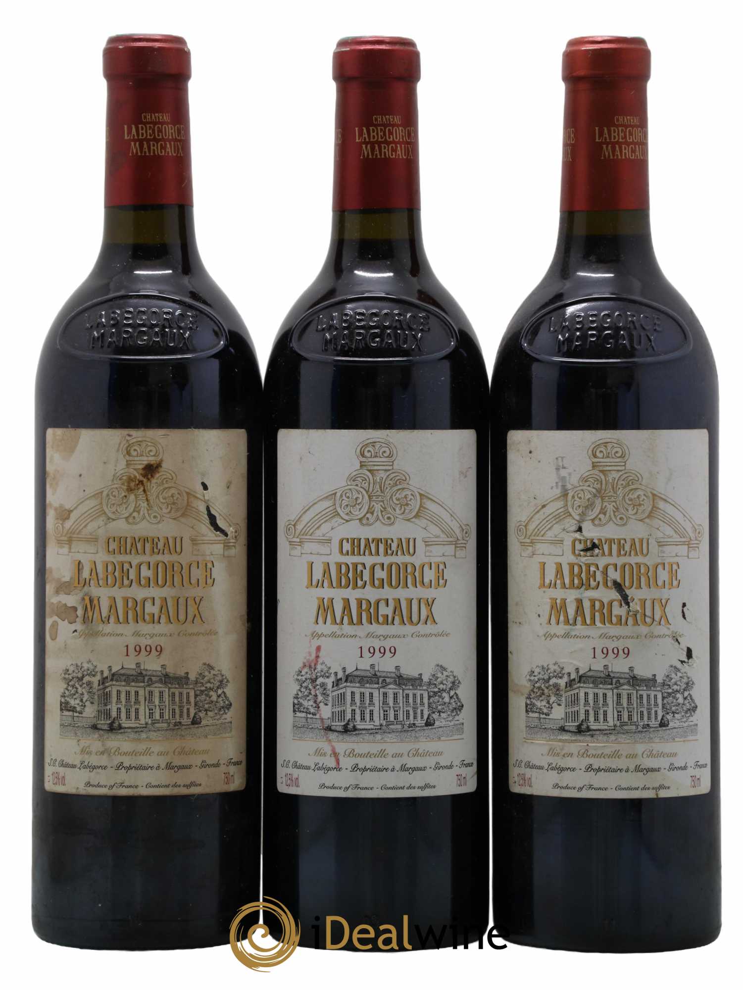 Château Labegorce Cru Bourgeois 1999 - Lot de 3 bouteilles - 0