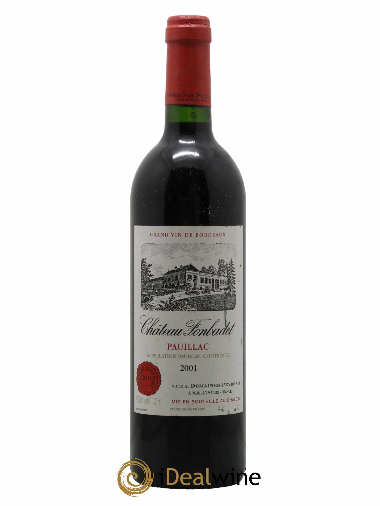 Château Fonbadet 2001 - Lot de 1 bouteille - 0
