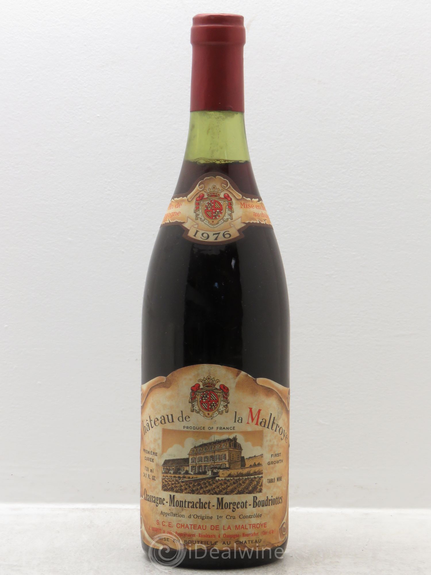 Chassagne-Montrachet 1er Cru Morgeot-Boudriottes 1976 - Lot de 1 bouteille - 0