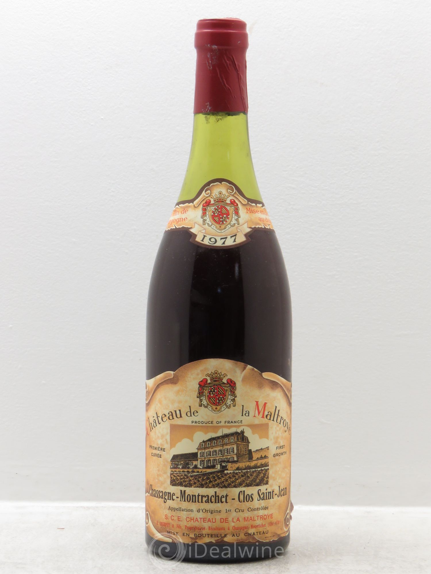 Chassagne-Montrachet 1er Cru 1977 - Lot de 1 bouteille - 0