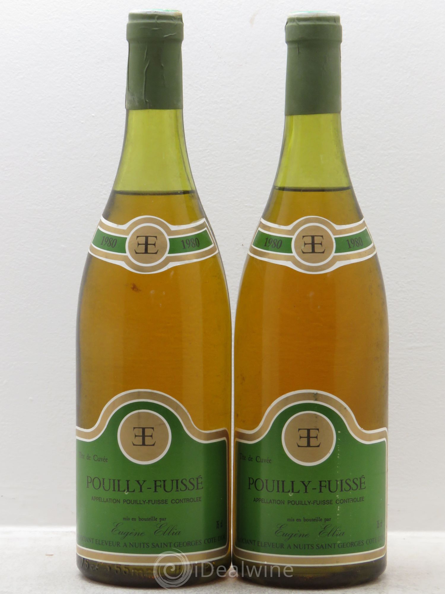 Pouilly-Fuissé Tête de cuvée Eugène Ellia (sans prix de réserve) 1980 - Posten von 2 Flaschen - 0