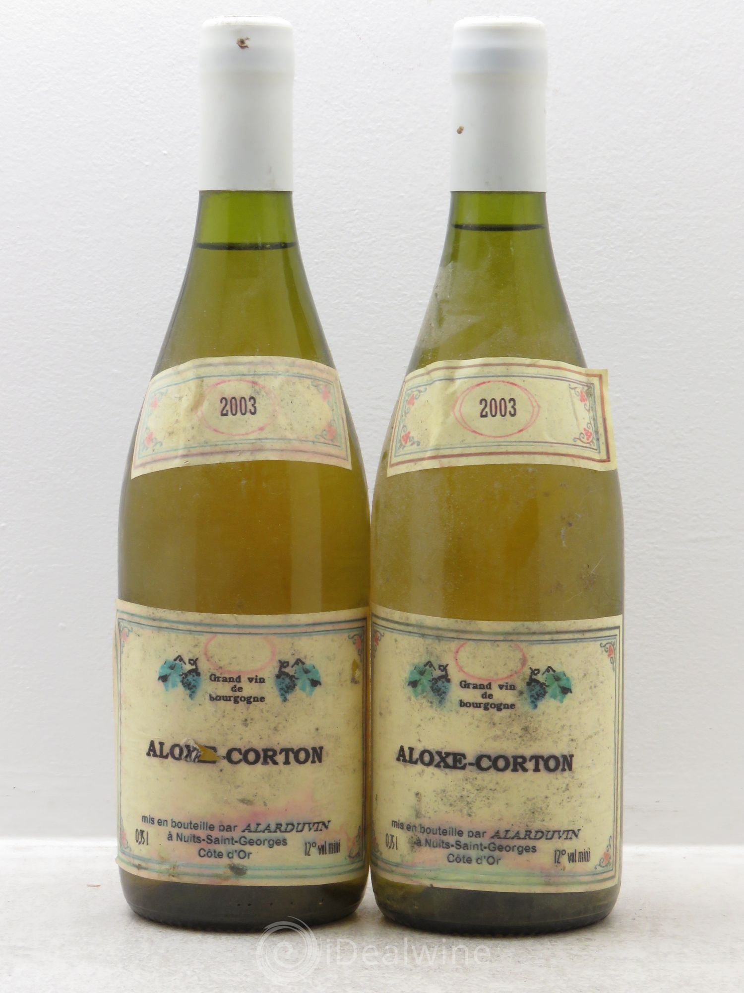 Bourgogne Aloxe Corton Alarduvin (sans prix de réserve) 2003 - Posten von 2 Flaschen - 0