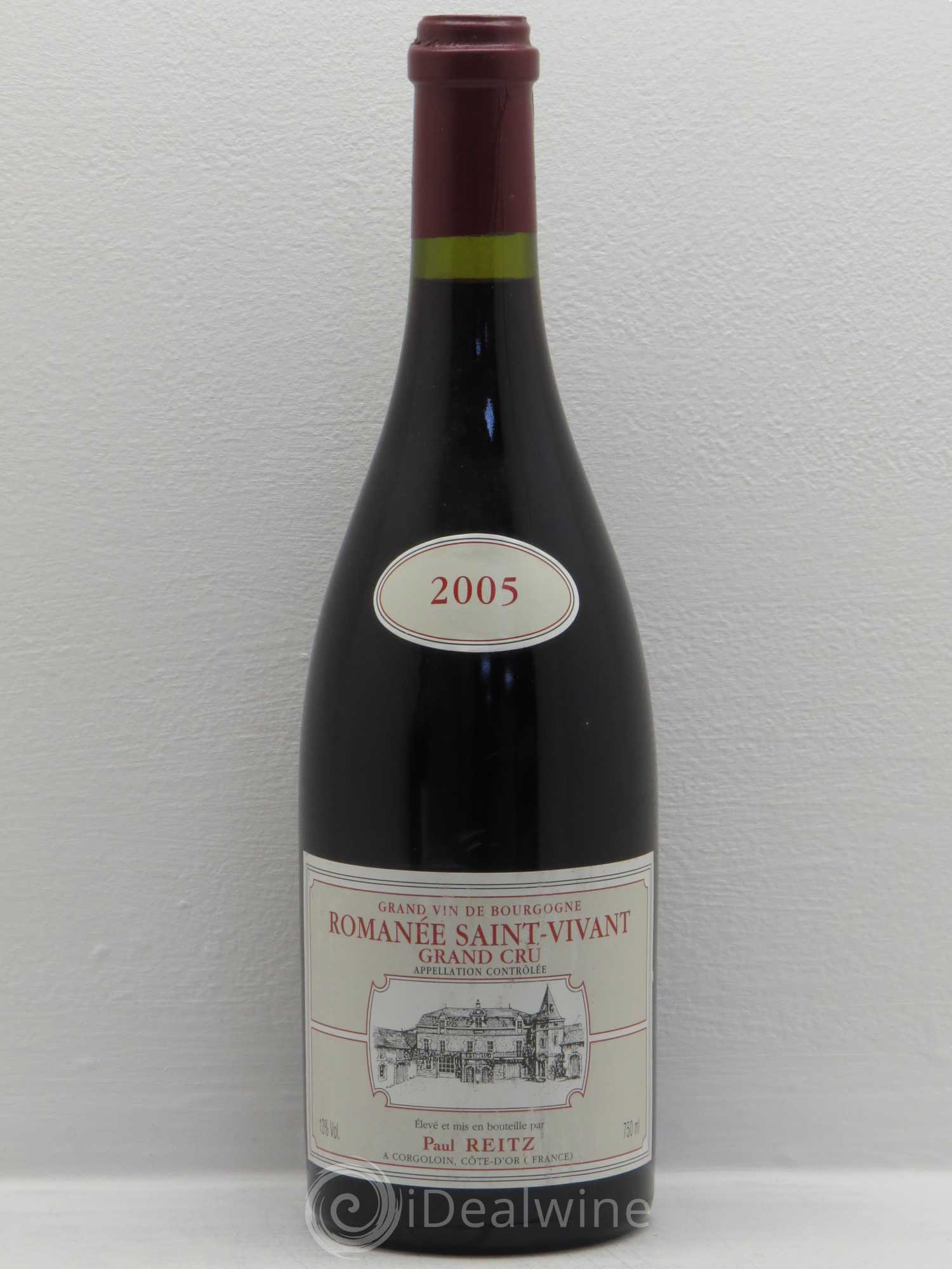 Romanée-Saint-Vivant Grand Cru Paul Reitz 2005 - Lot de 1 bouteille - 0