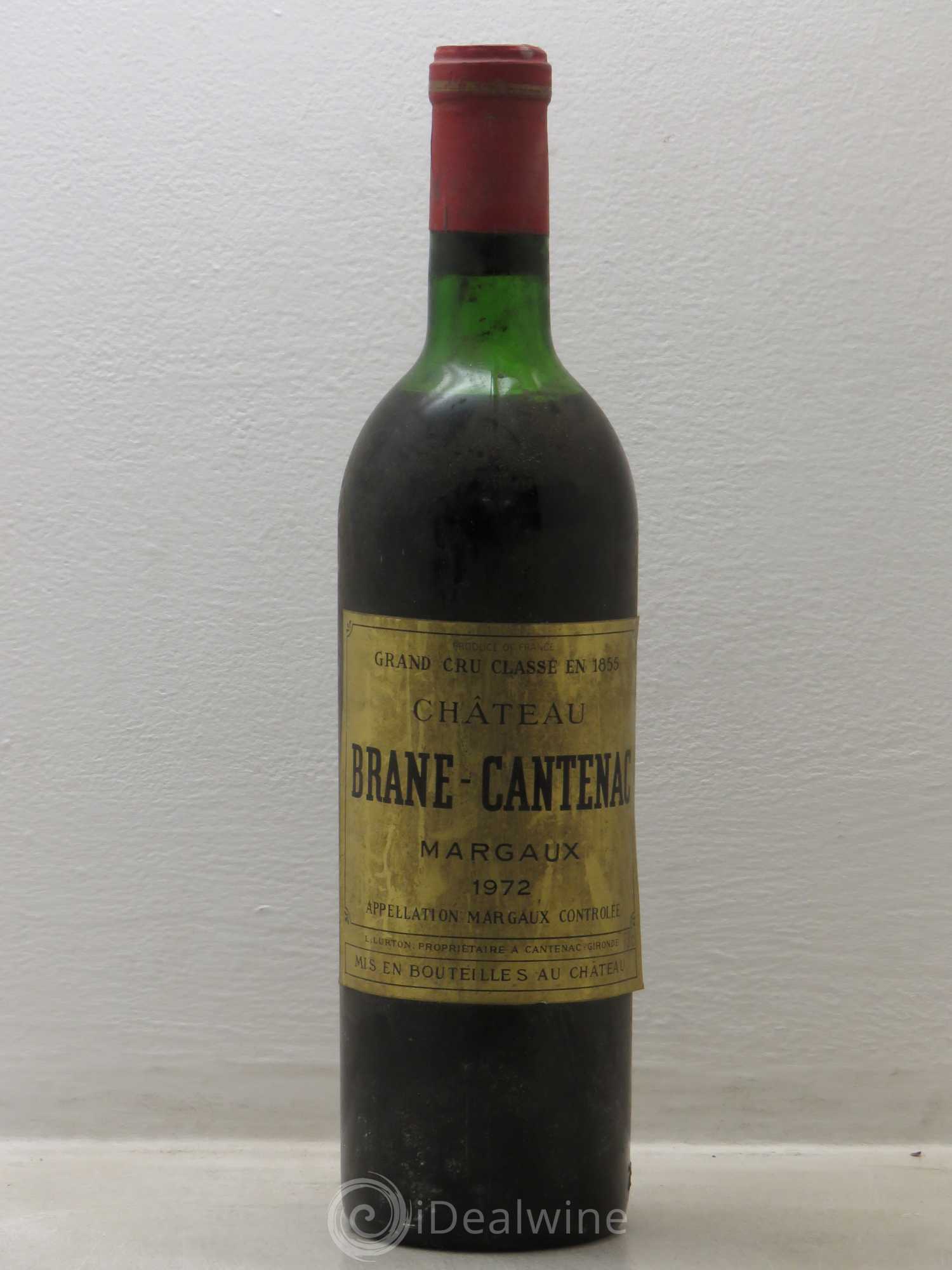 Château Brane Cantenac 2ème Grand Cru Classé 1972 - Lot de 1 bouteille - 0