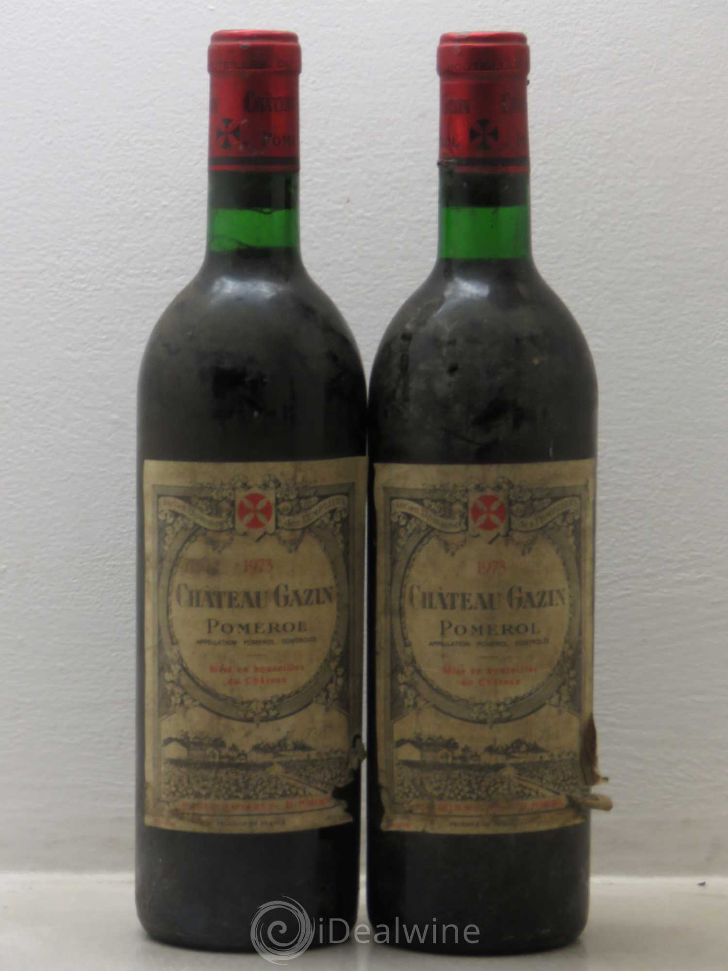 Château Gazin 1973 - Lot de 2 bouteilles - 0
