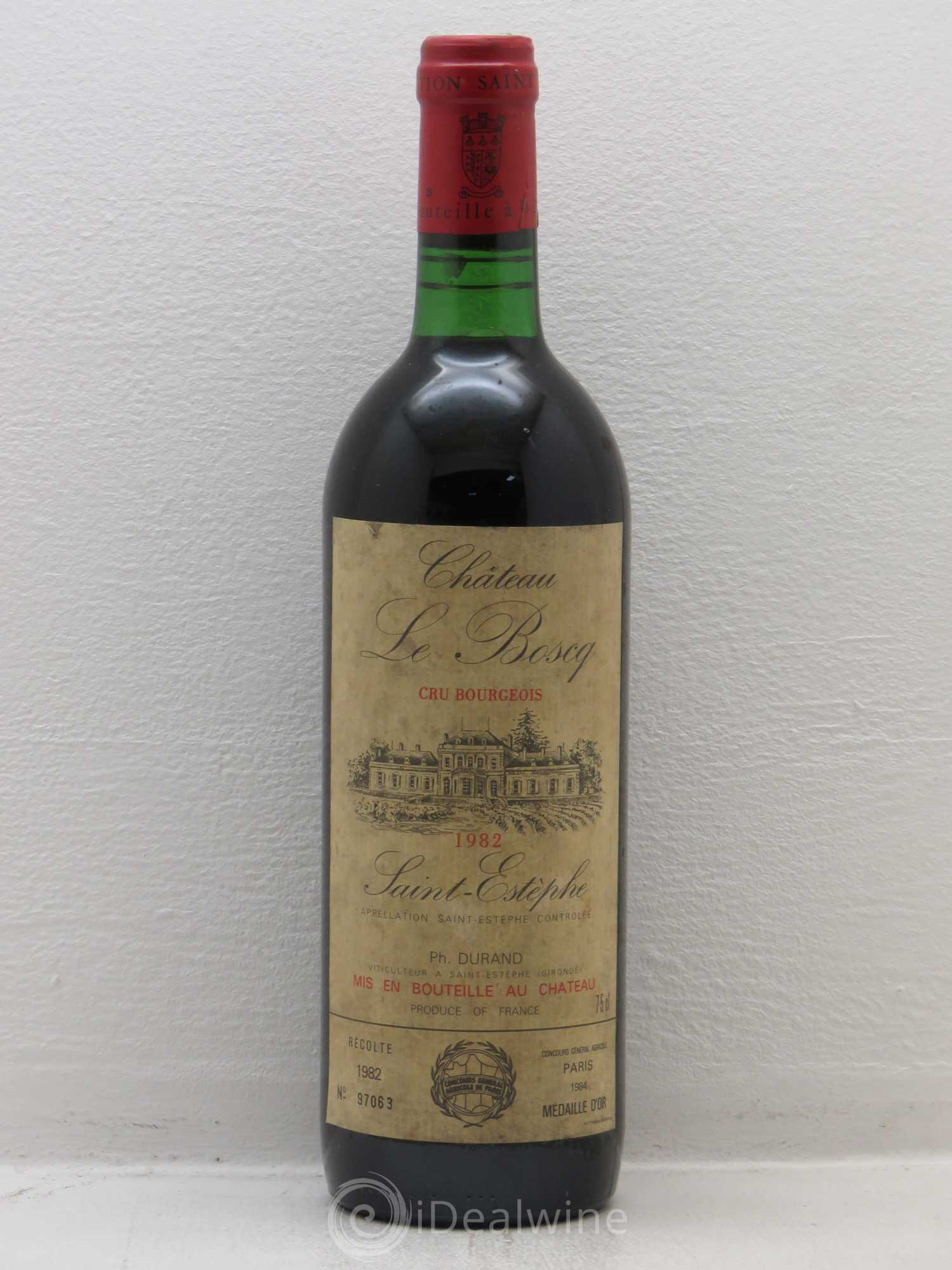 Château le Boscq Cru Bourgeois 1982 - Lot de 1 bouteille - 0