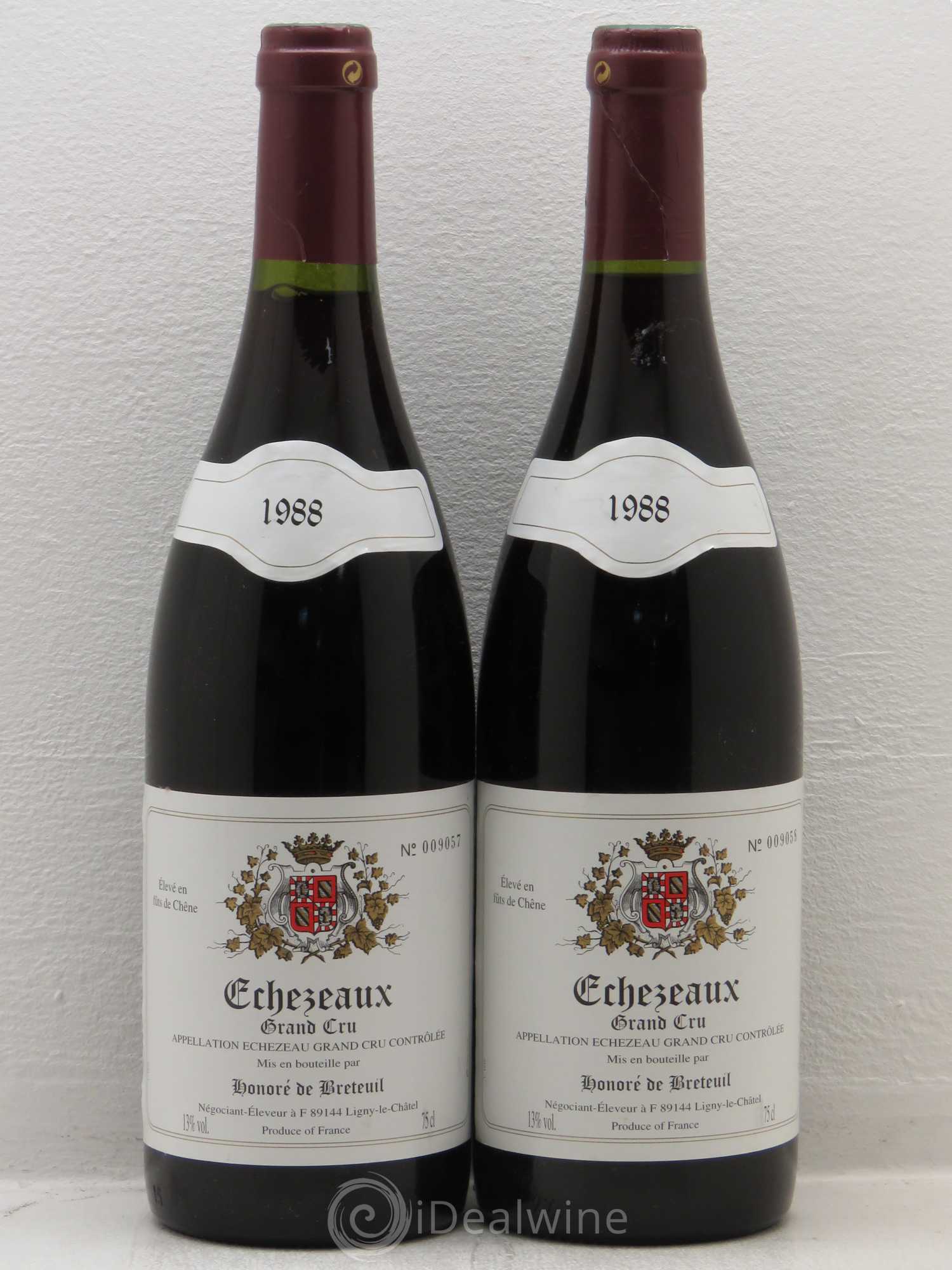 Echezeaux Grand Cru Honore De Breteuil 1988 - Posten von 2 Flaschen - 0