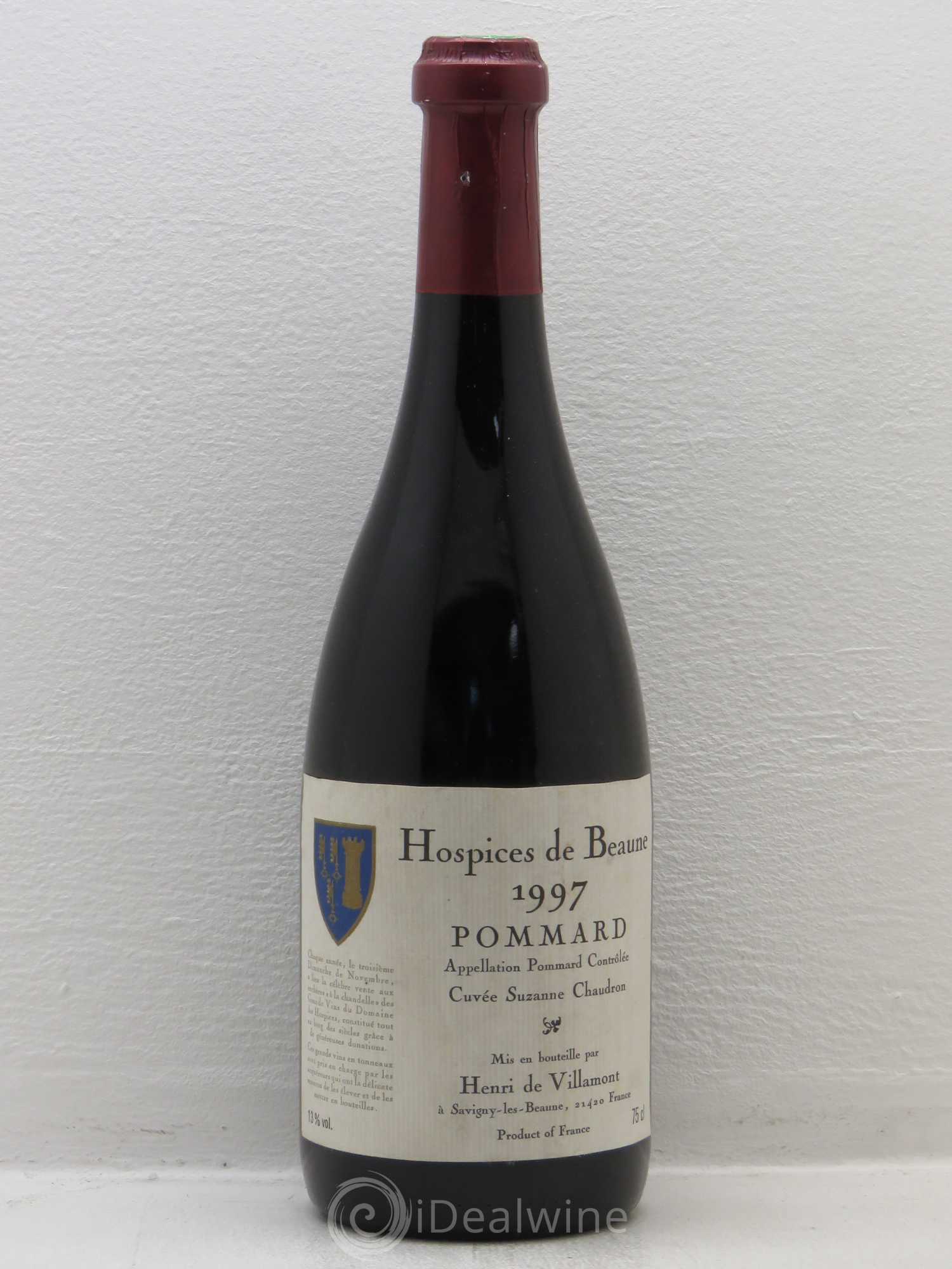 Pommard Cuvée Suzanne Chaudron - Hospices de Beaune Mise Henri de Villamont (sans prix de réserve) 1997 - Posten von 1 Flasche - 0